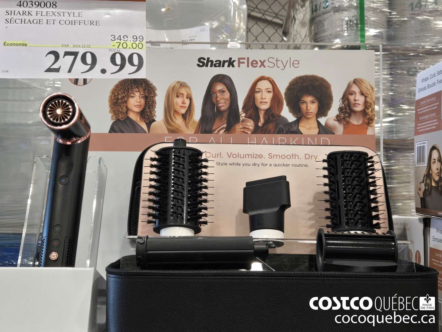 4039008 SHARK FLEXSTYLE SECHAGE ET GOIFFURE  ($70.00 INSTANT SAVINGS EXPIRES ON 2024-12-22) $279.99