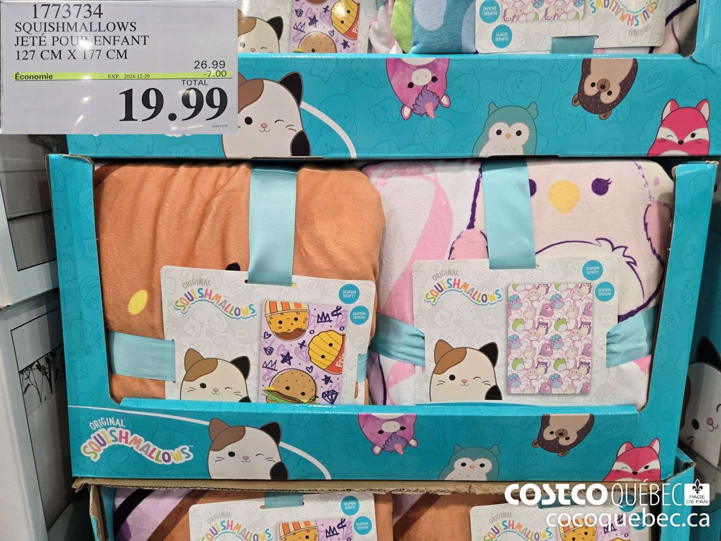 1773734 SQUISHMALLOWS JETE POU” ENFANT 127 CM X 1/7 CM  ($7.00 INSTANT SAVINGS EXPIRES ON 2024-12-29) $19.99