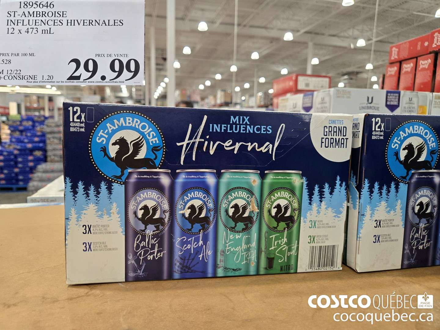 1895646 ST-AMBROISE INFLUENCES HIVERNALES 12 x 473 mL  $29.99