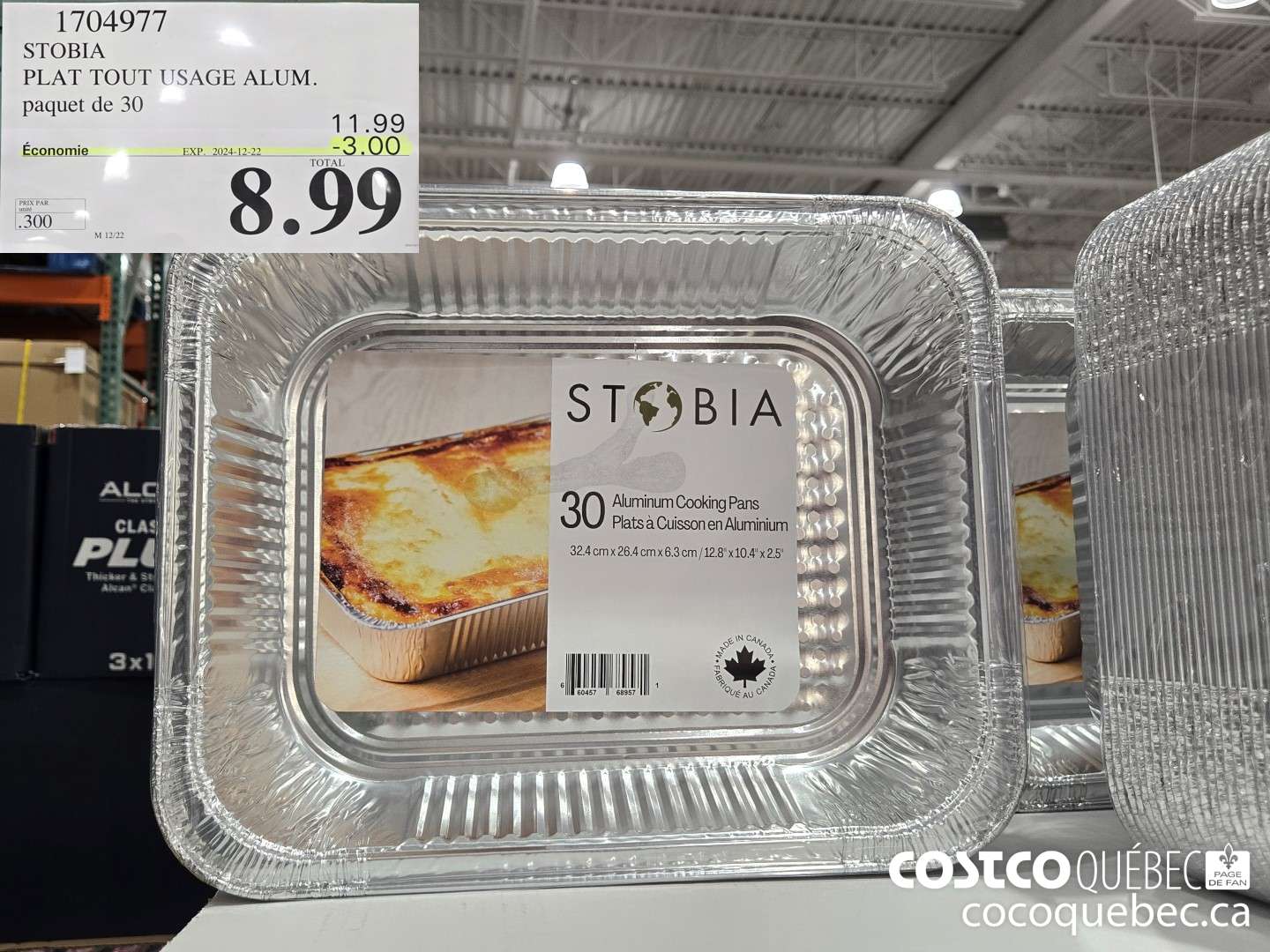 1704977 STOBIA TOUT USAGE ALUM. paquet de 30 ($3.00 INSTANT SAVINGS EXPIRES ON 2024-12-22) $8.99