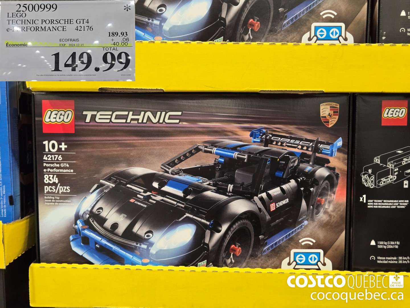 2500999 TECHNIC PORSCHE GT4  ($40.00 INSTANT SAVINGS EXPIRES ON 2024-12-15) $149.99