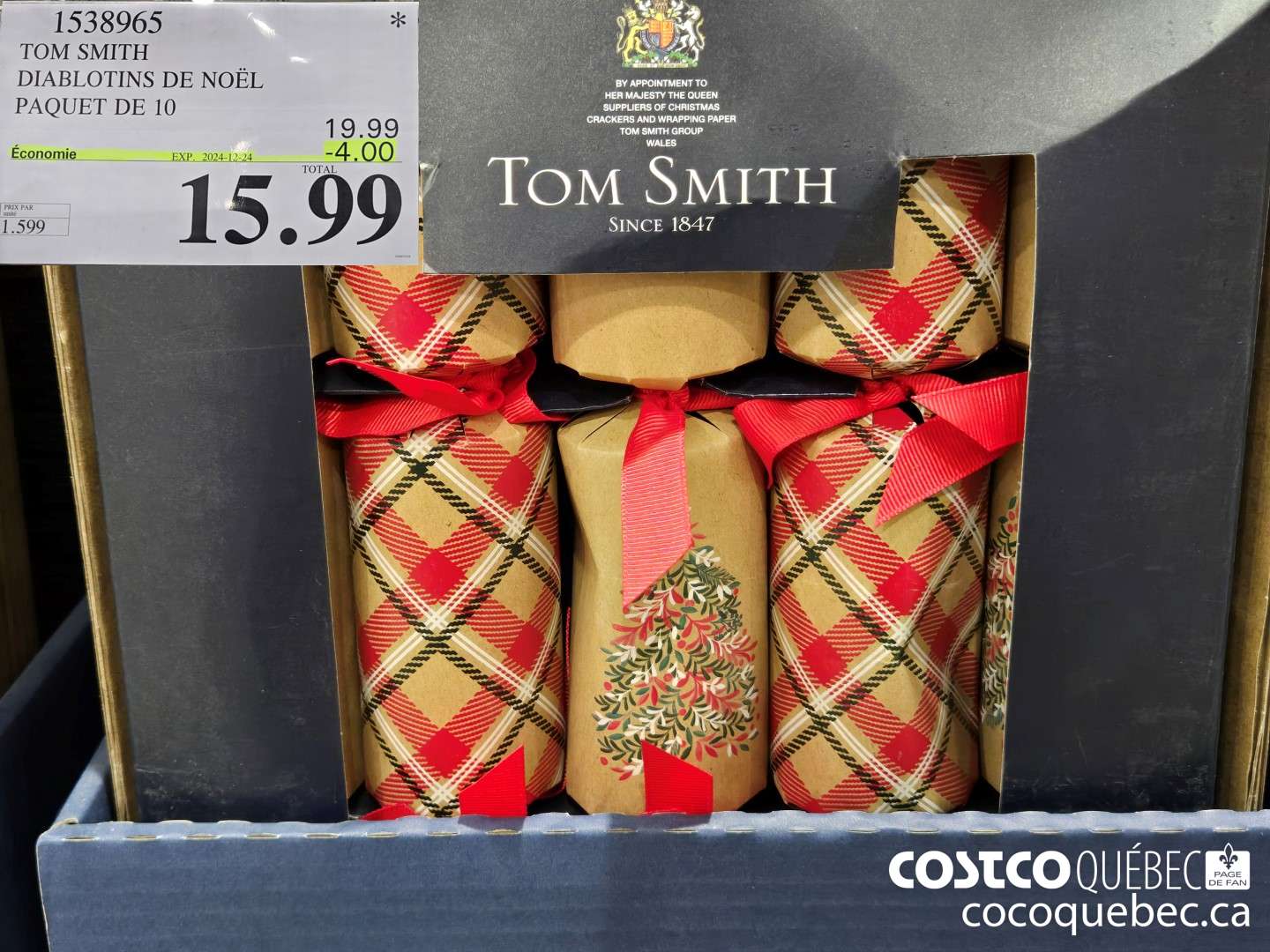 1538965 TOM SMITH DIABLOTINS DE NOEL PAQUET DE 10  ($4.00 INSTANT SAVINGS EXPIRES ON 2024-12-24) $15.99