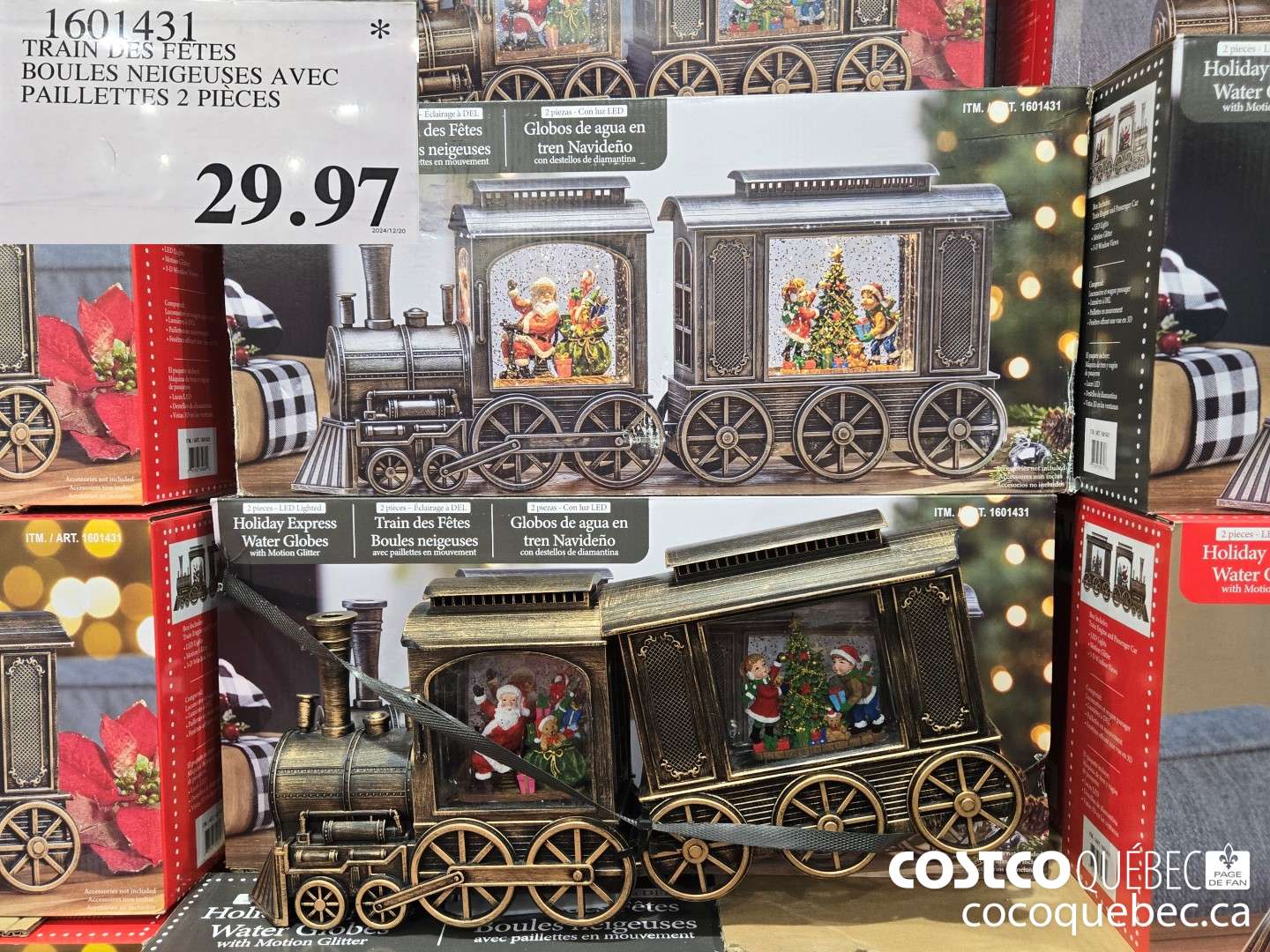 1601431 TRAIN DES FETES  $29.97