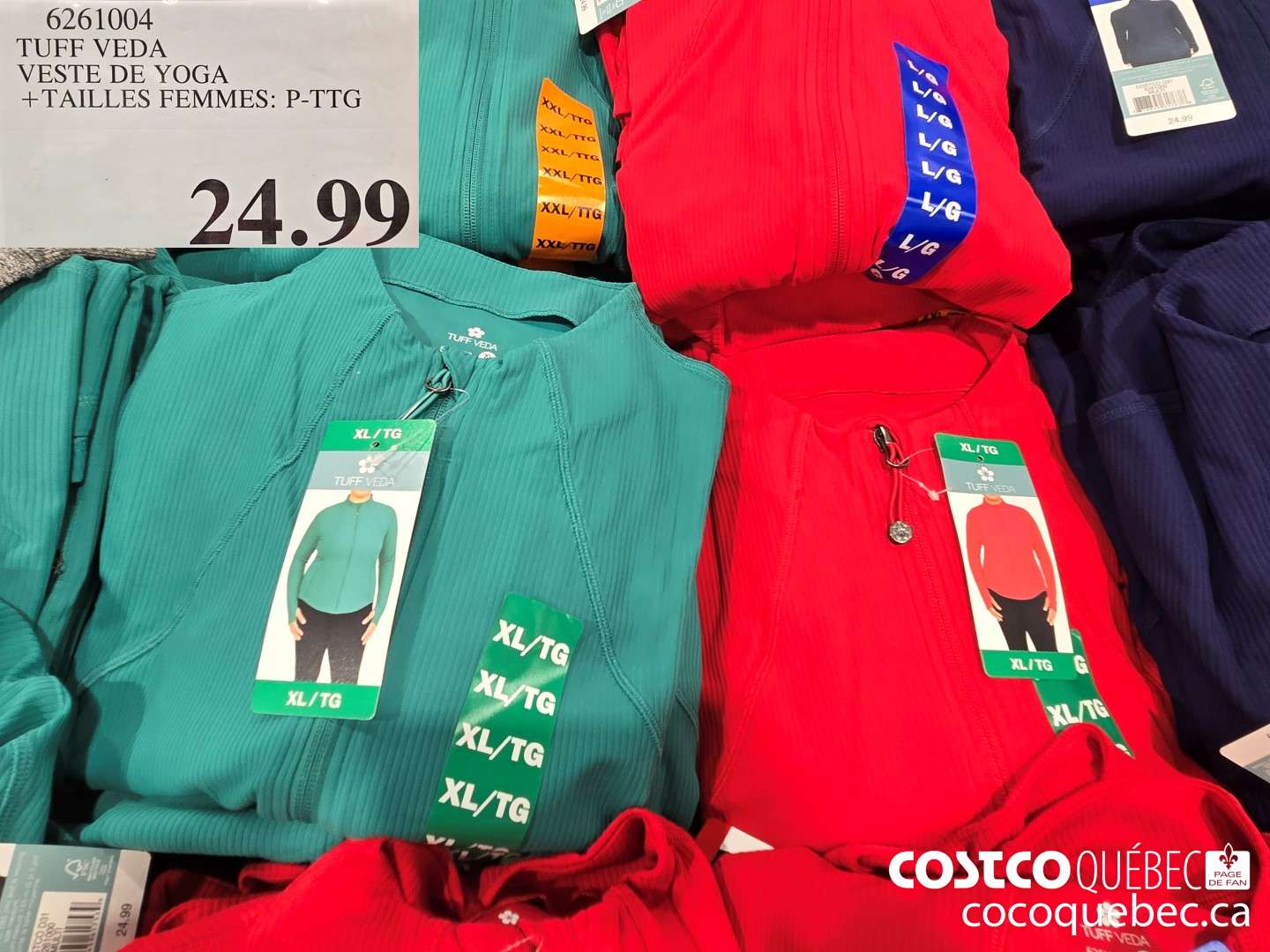 6261004 TUFF VEDA VESTE DE YOGA + TAILLES FEMMES: P-TTG  $24.99