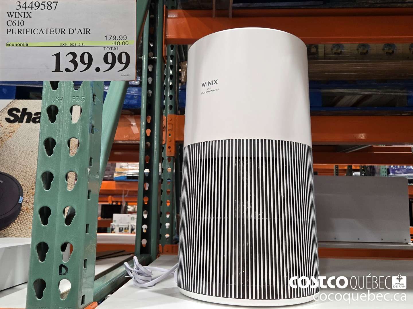 3449587 WINIX C 610  ($40.00 INSTANT SAVINGS EXPIRES ON 2024-12-08) $139.99