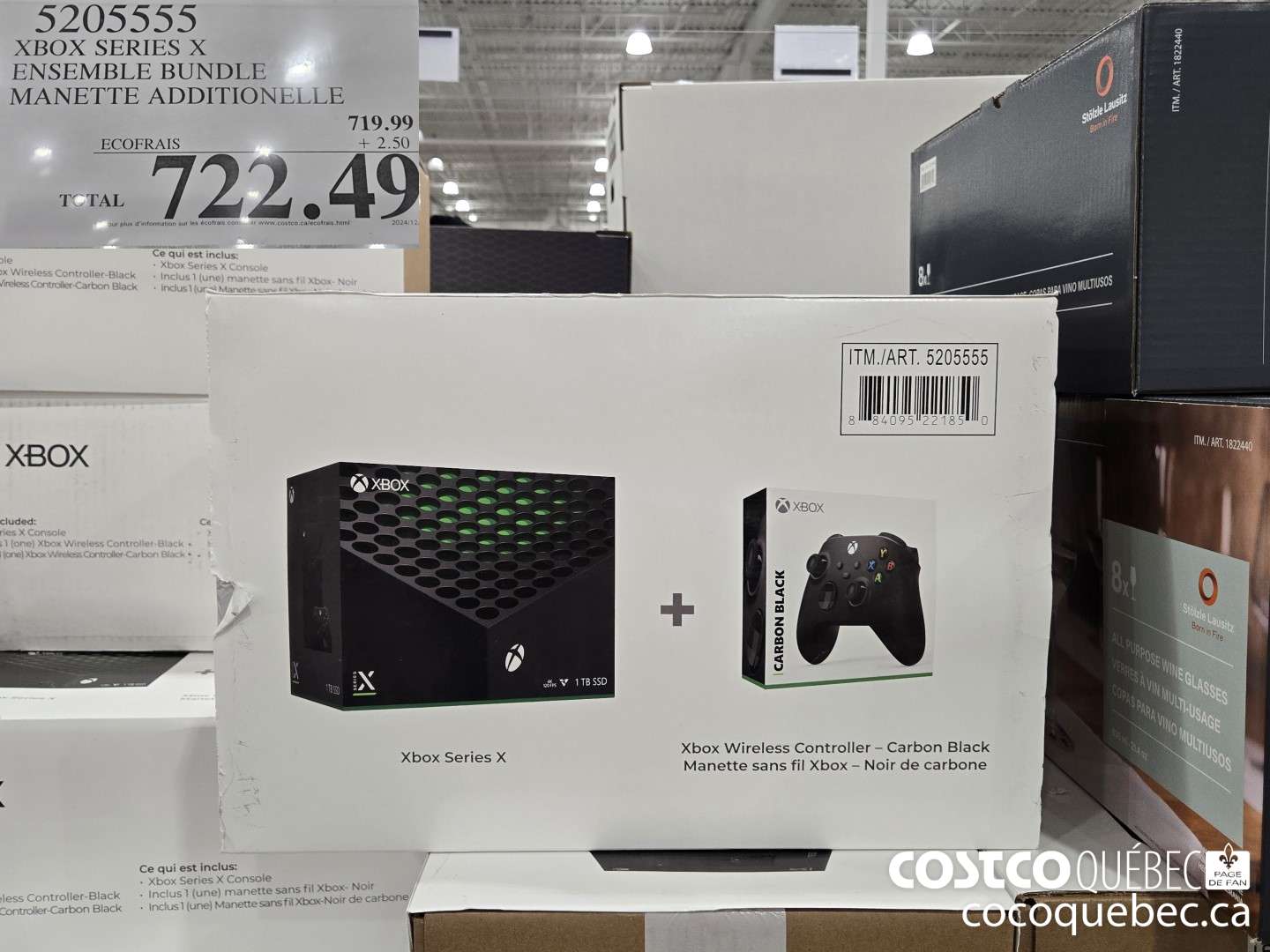 5205555 XBOX SERIES X ENSEMBLE BUNDLE MANETTE ADDITIONELLE  $722.49