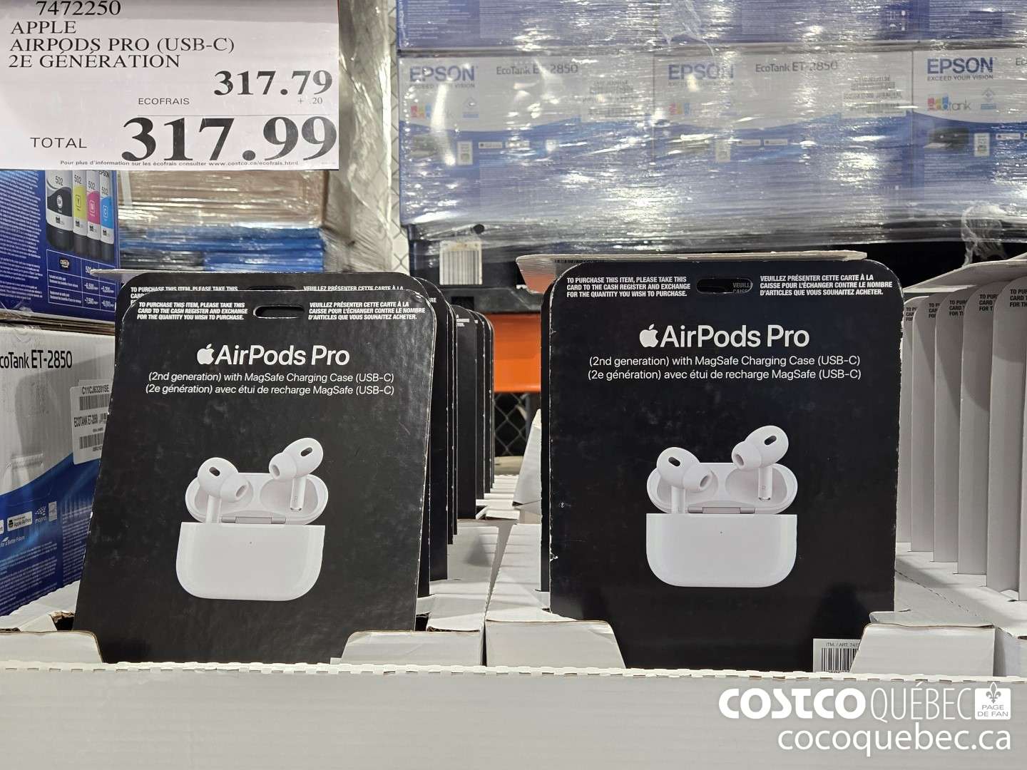 7472250 APPLE AIRPODS PRO (USB-C) 2E GENERATION  $317.79