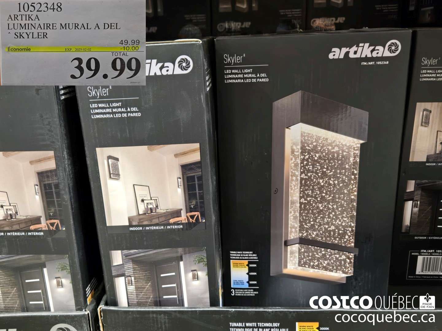 1052348 ARTIKA LUMINAIRE MURAL A DEL SKYLER ($10.00 INSTANT SAVINGS EXPIRES ON 2025-02-02) $49.99