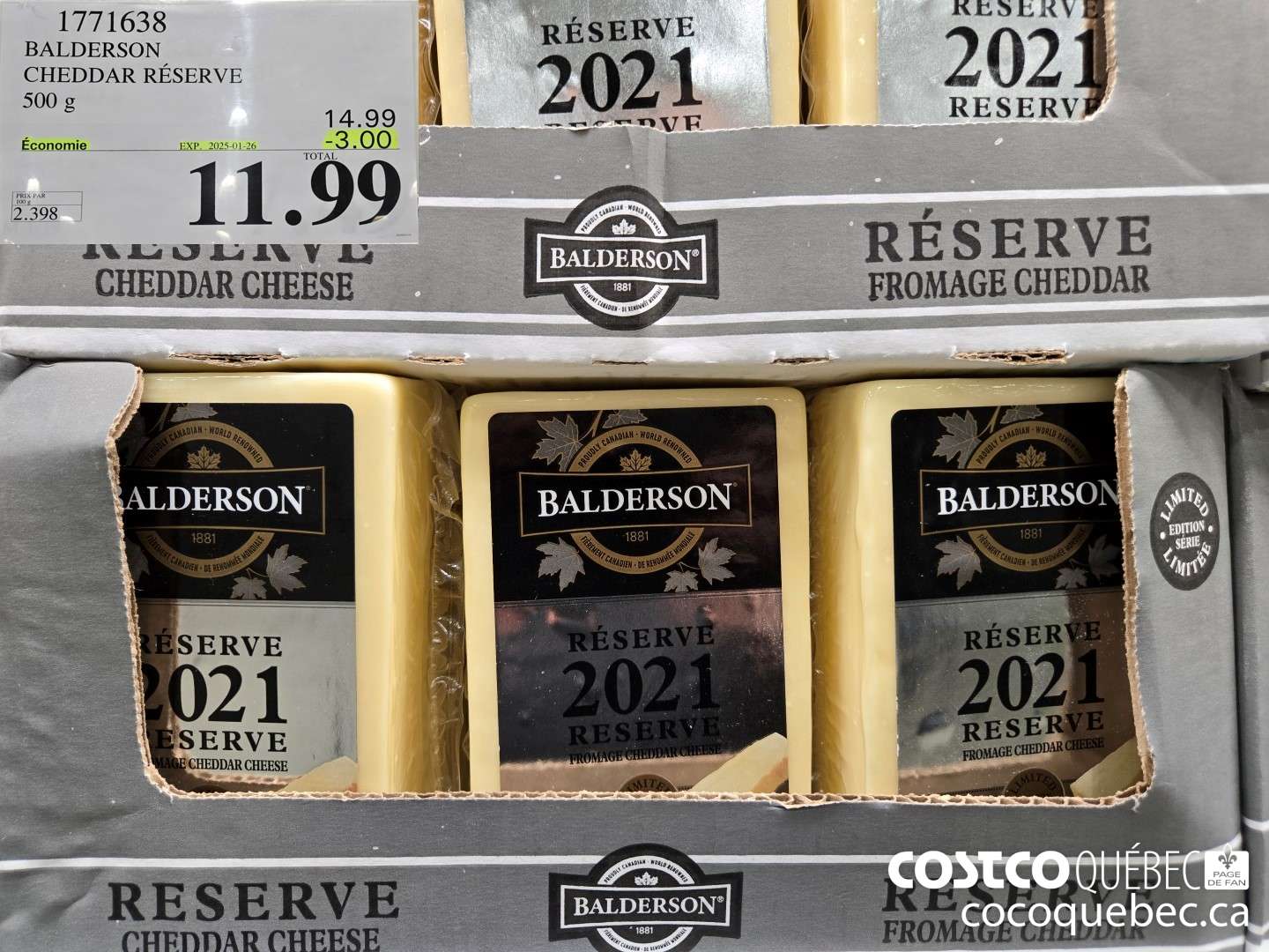 1771638 BALDERSON | CHEDDAR RESERVE  ($3.00 INSTANT SAVINGS EXPIRES ON 2025-01-26) $11.99