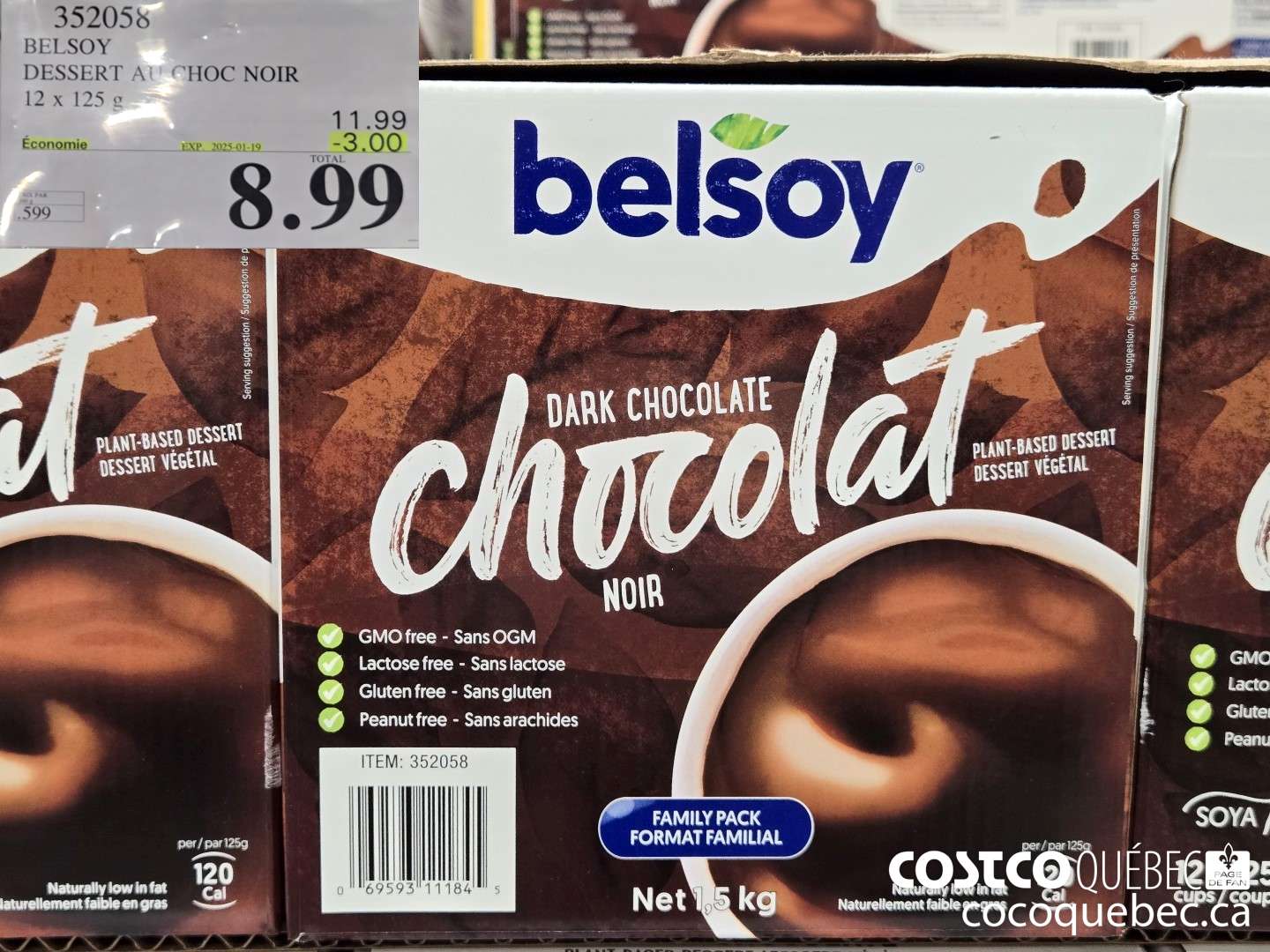 352058 BELSOY DESSERT AU CHOC NOIR  ($3.00 INSTANT SAVINGS EXPIRES ON 2025-01-19) $8.99