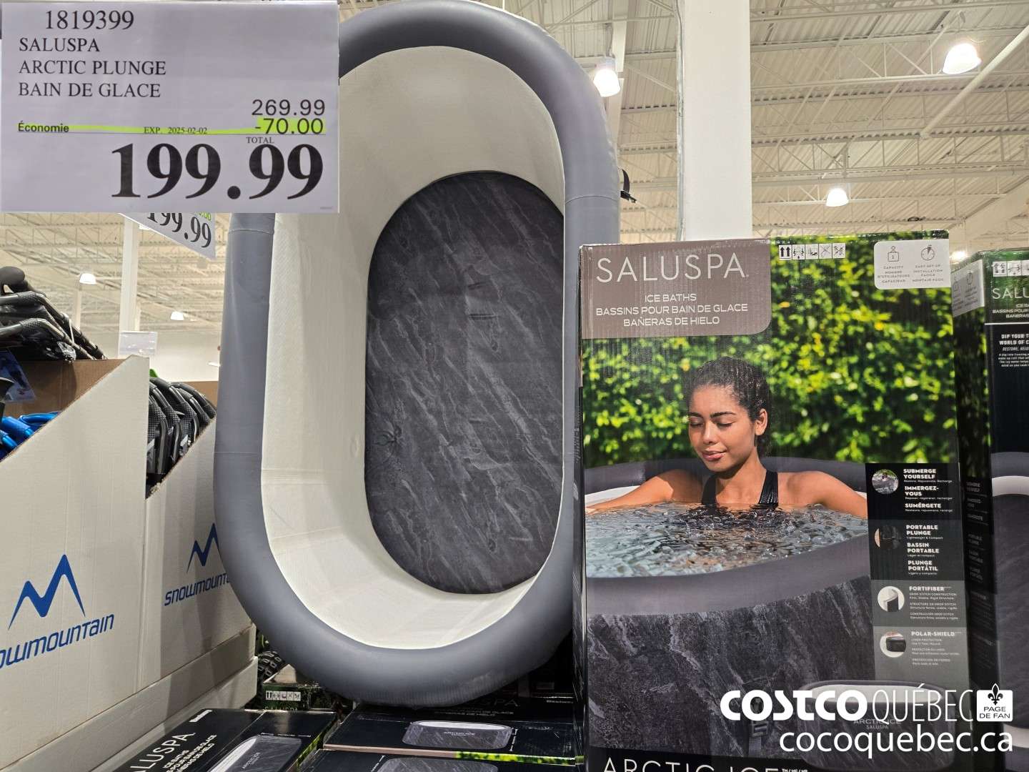 1819399 BESTWAY ARCTIC PLUNGE BAIN DE GLACE  ($70.00 INSTANT SAVINGS EXPIRES ON 2025-02-02) $199.99