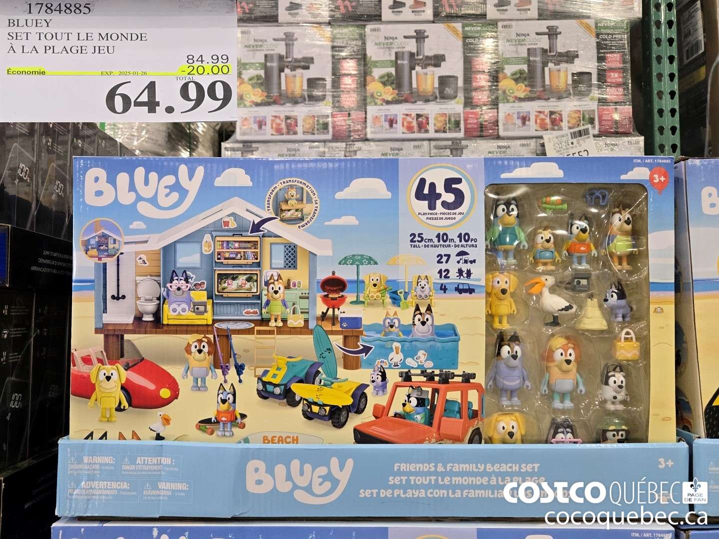 1784885 BLUEY SET TOUT LE MONDE ALA PEAGE JEU  ($20.00 INSTANT SAVINGS EXPIRES ON 2025-01-26) $64.99