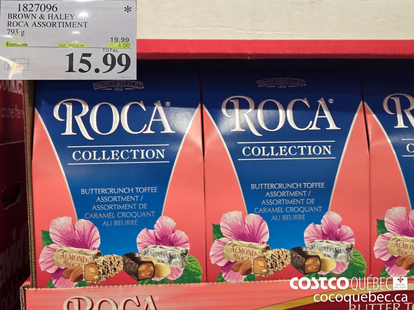 1827096 BROWN & HALEY ROCA ASSORTIMENT  ($4.00 INSTANT SAVINGS EXPIRES ON 2025-01-06) $15.99