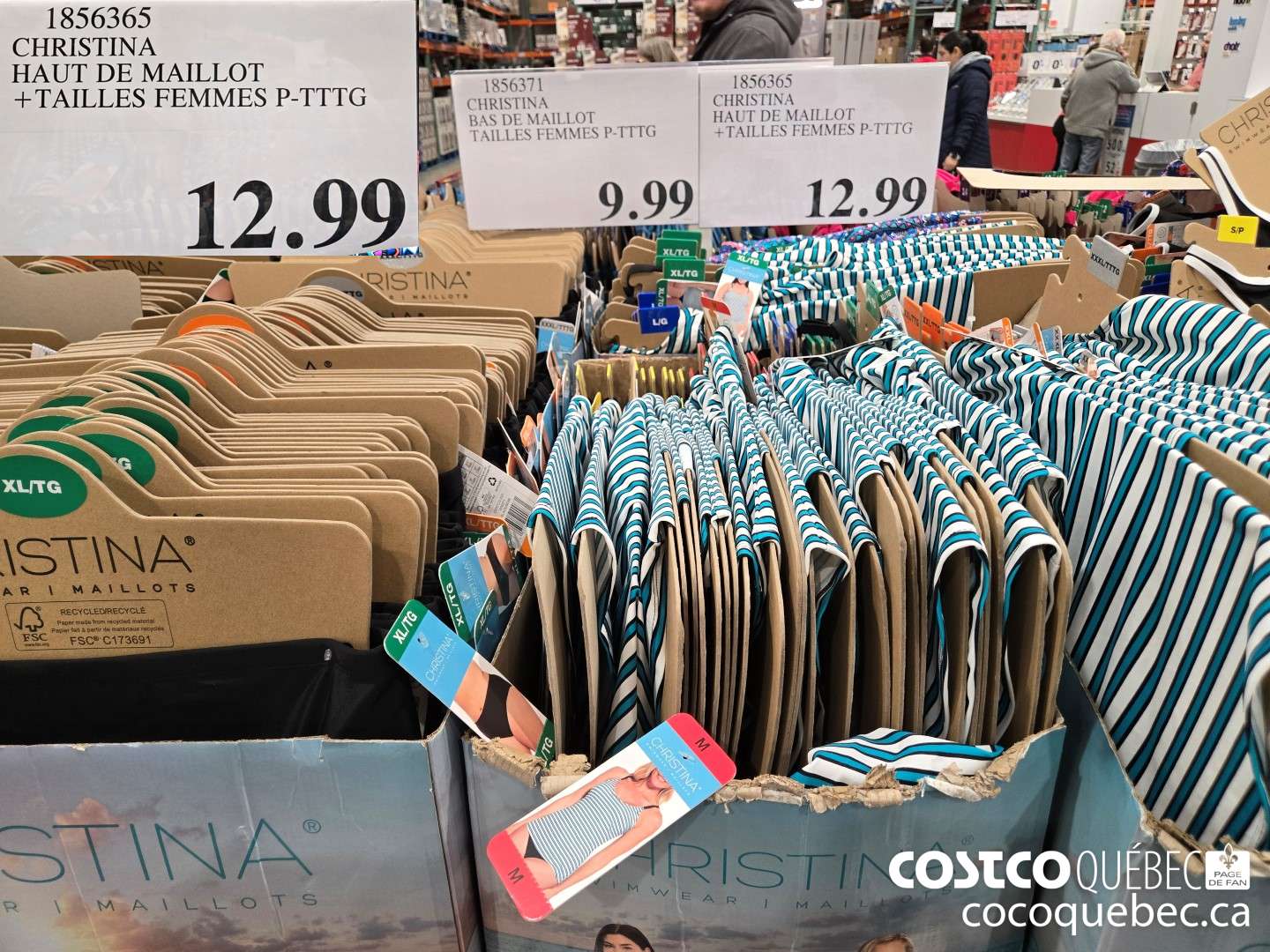 1856365 CHRISTINA HAUT DE MAILLOT +TAILLES FEMMES P-TTTG  $12.99