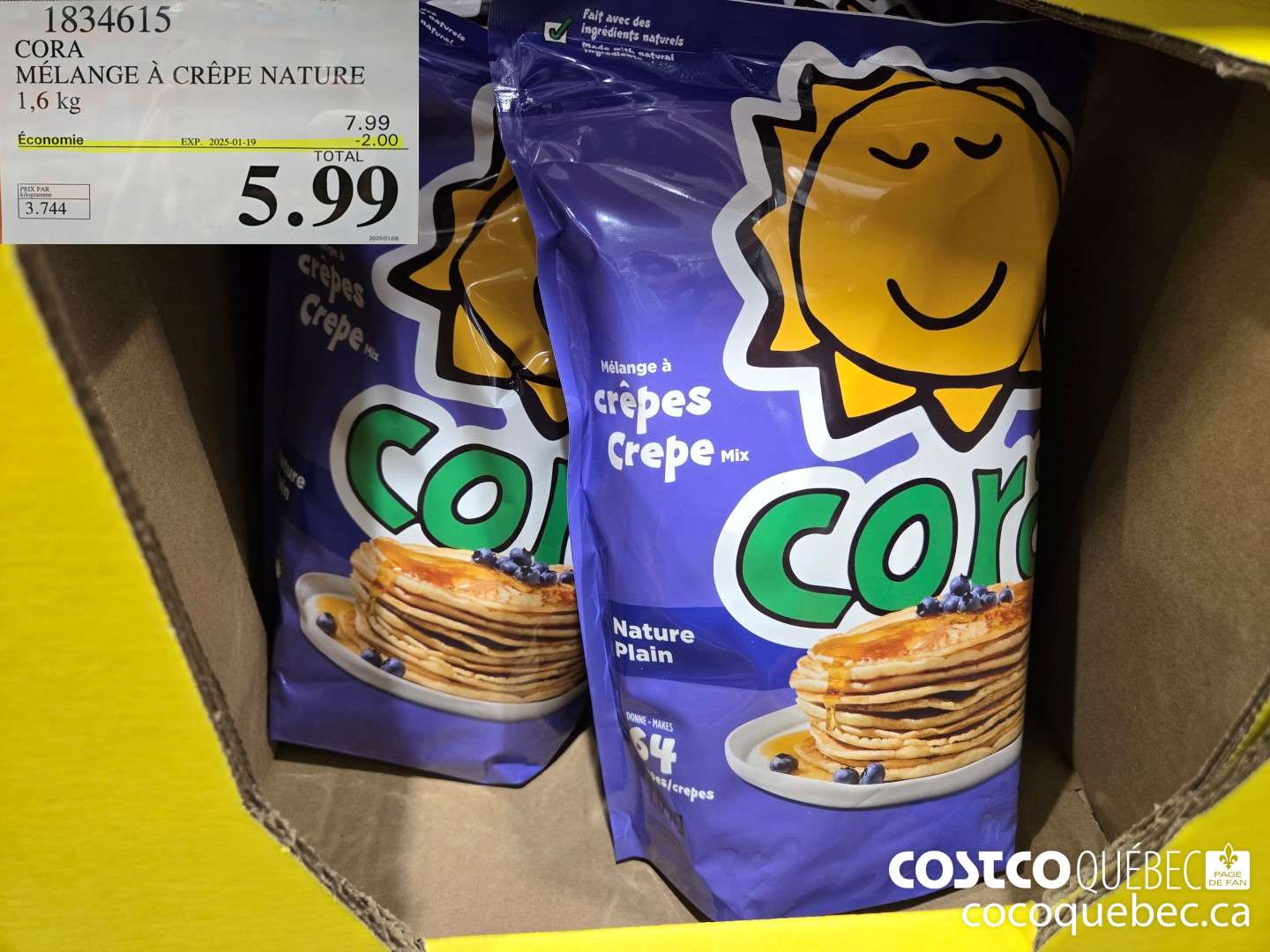 1834615 CORA MELANGE A CREPE NATURE  ($2.00 INSTANT SAVINGS EXPIRES ON 2025-01-19) $5.99