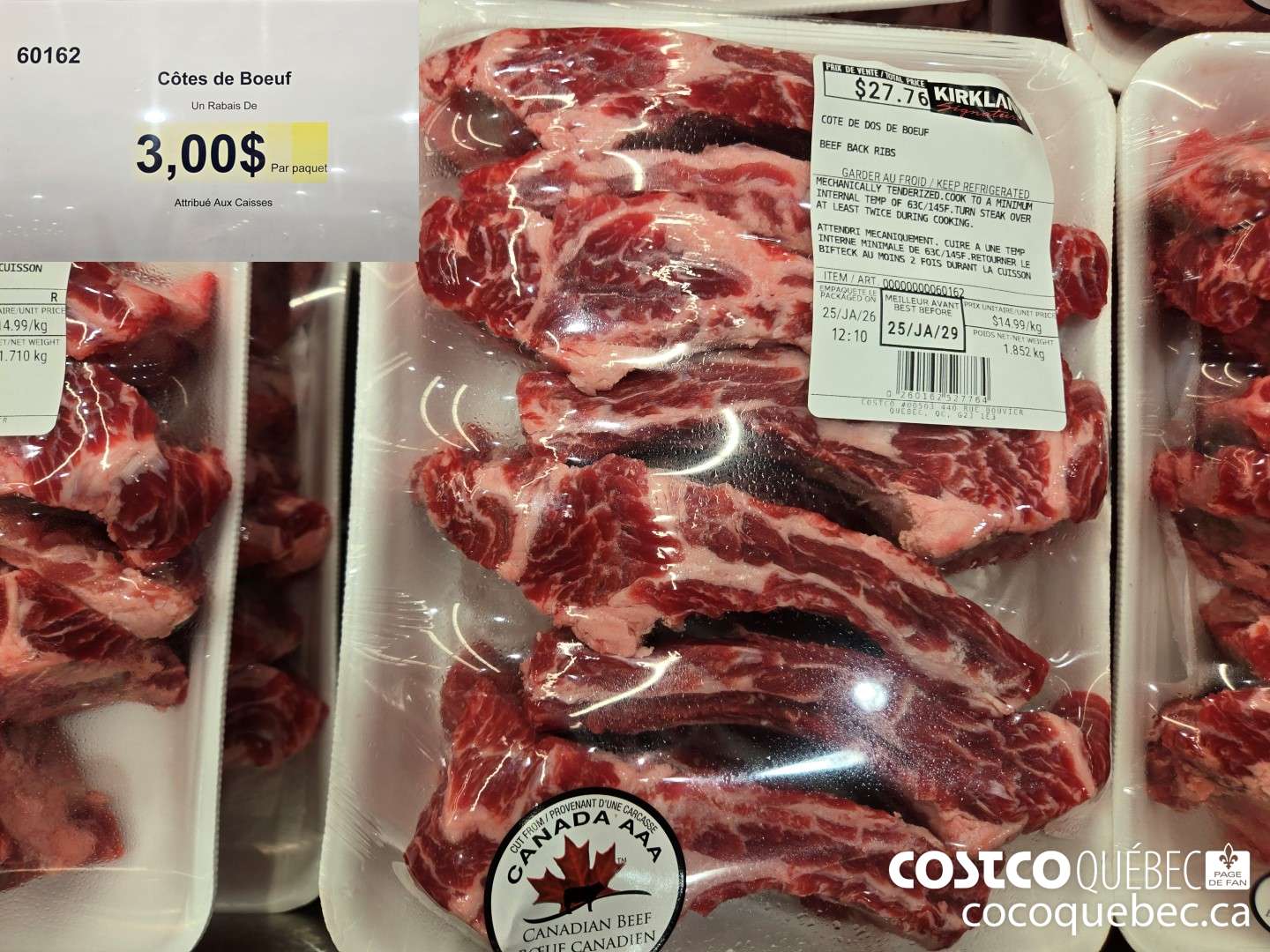60162 Cotes de Boeuf  ($3.00 INSTANT SAVINGS)