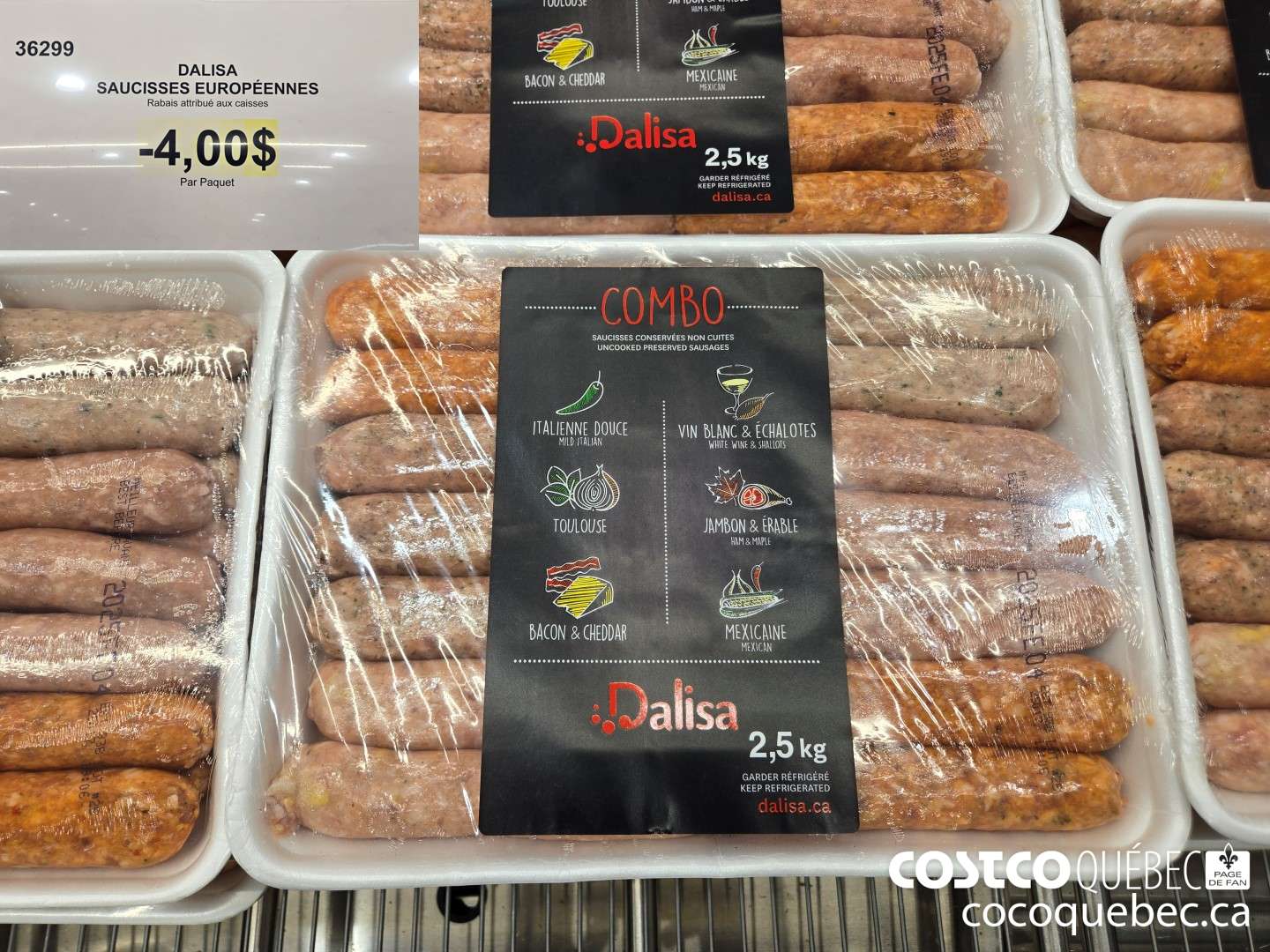 36299 DALISA SAUCISSES EUROPEENNES  ($4.00 INSTANT SAVINGS)