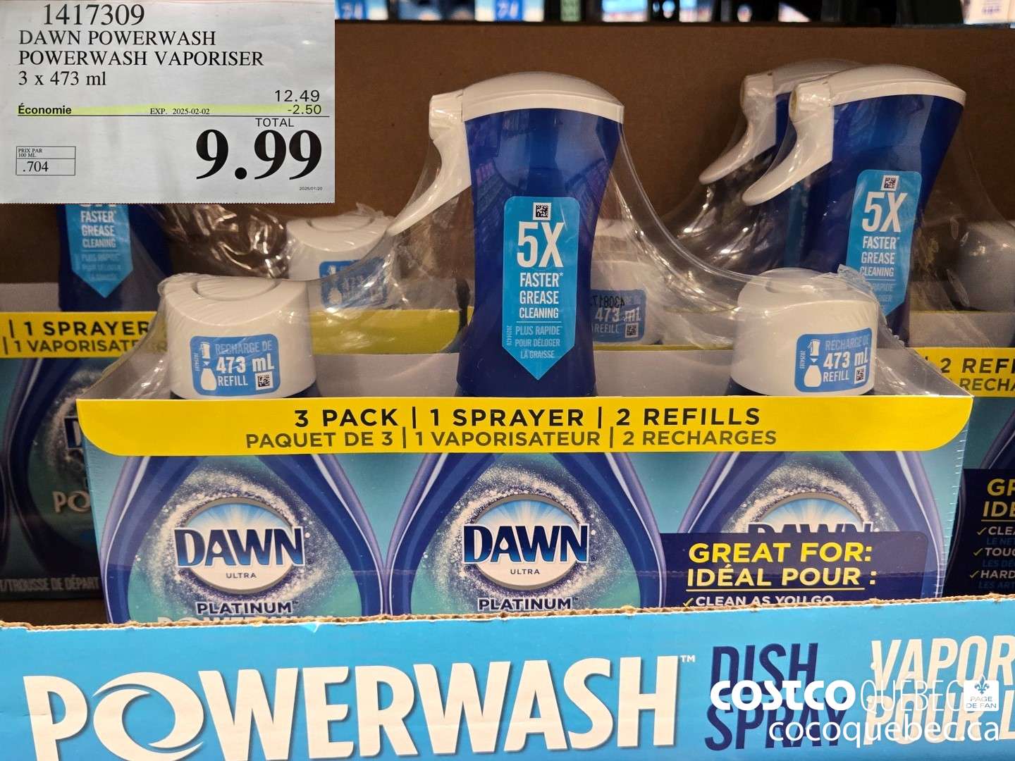 1417309 DAWN POWERWASH POWERWASH VAPORISER 3X 473 mi  ($2.50 INSTANT SAVINGS EXPIRES ON 2025-02-02) $9.99