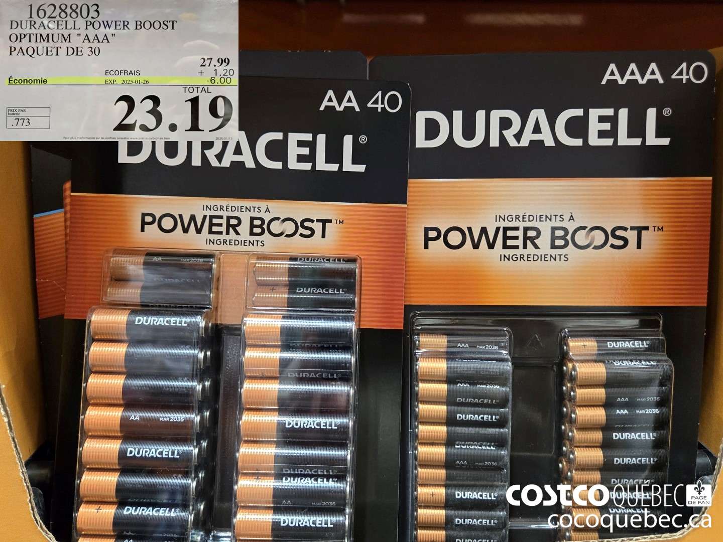 1628803 DURACELL POWER BOOST OPTIMUM 