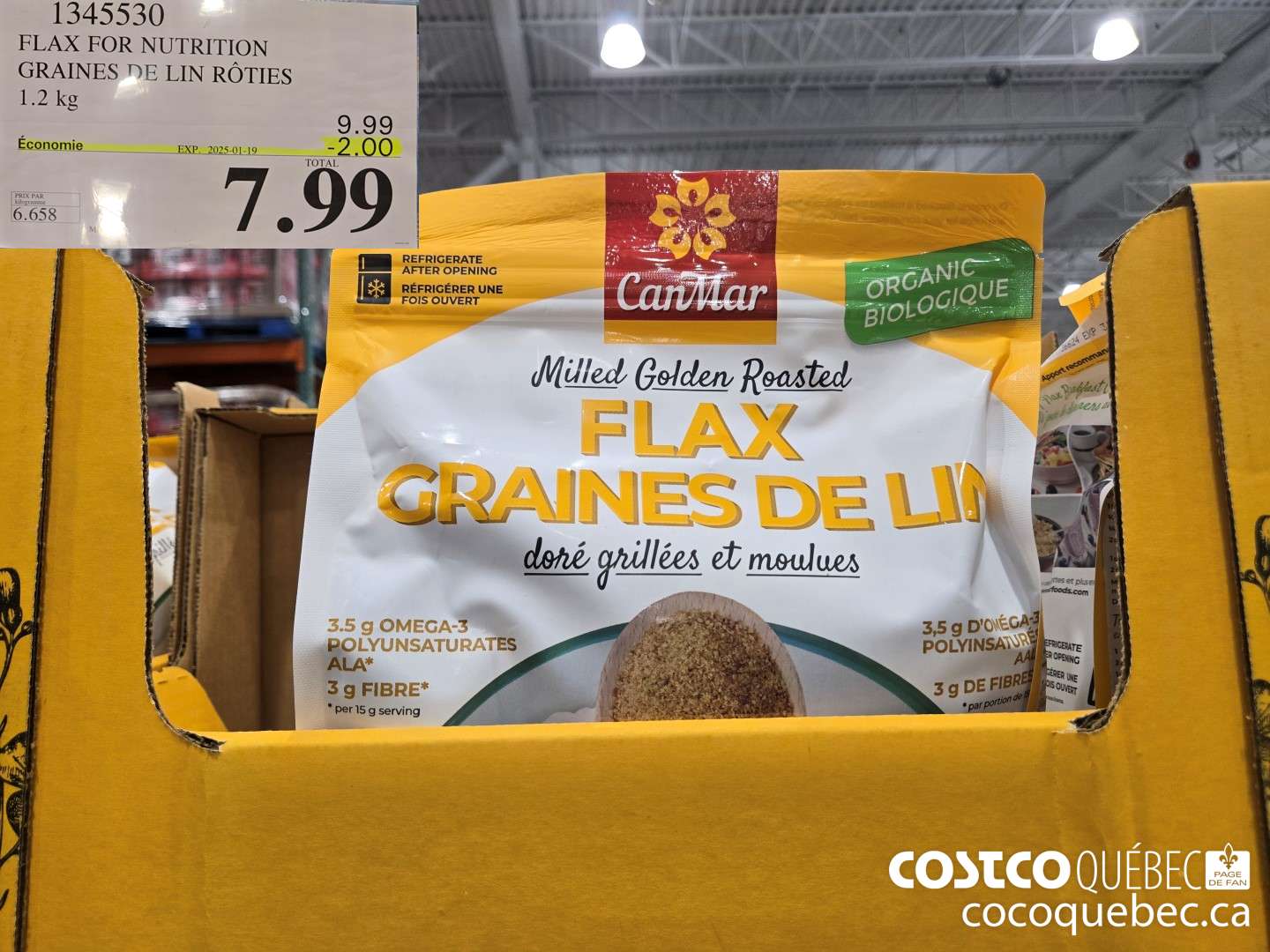 1345530 GRAINES DE 1.2 kg ($2.00 INSTANT SAVINGS EXPIRES ON 2025-01-19) $7.99