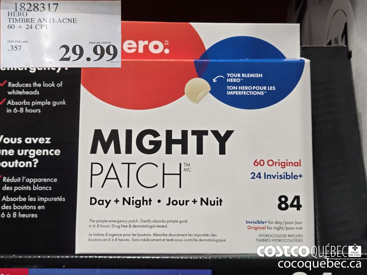 1828317 HERO TIMBRE AN Tl-ACNE 60 + 24 CPT  $29.99