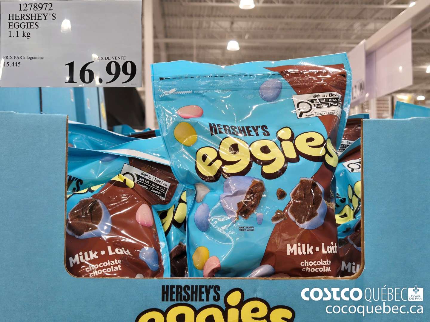 1278979 HERSHEY'S EGGIES  $16.99