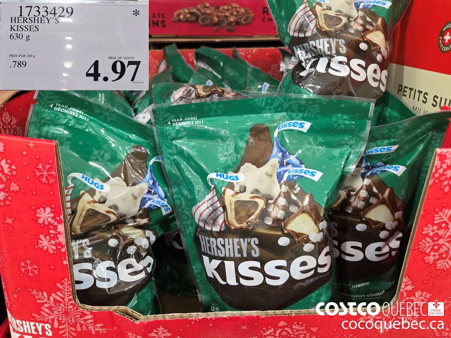 1733429 HERSHEY'S KISSES 630 g  $4.97