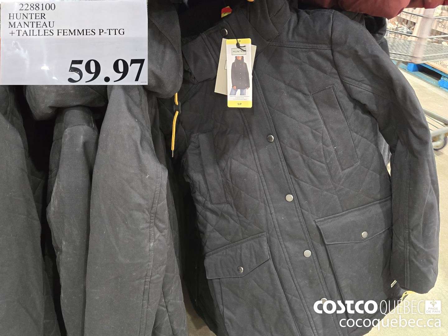 2288100 HUNTER MANTEAU  $59.97