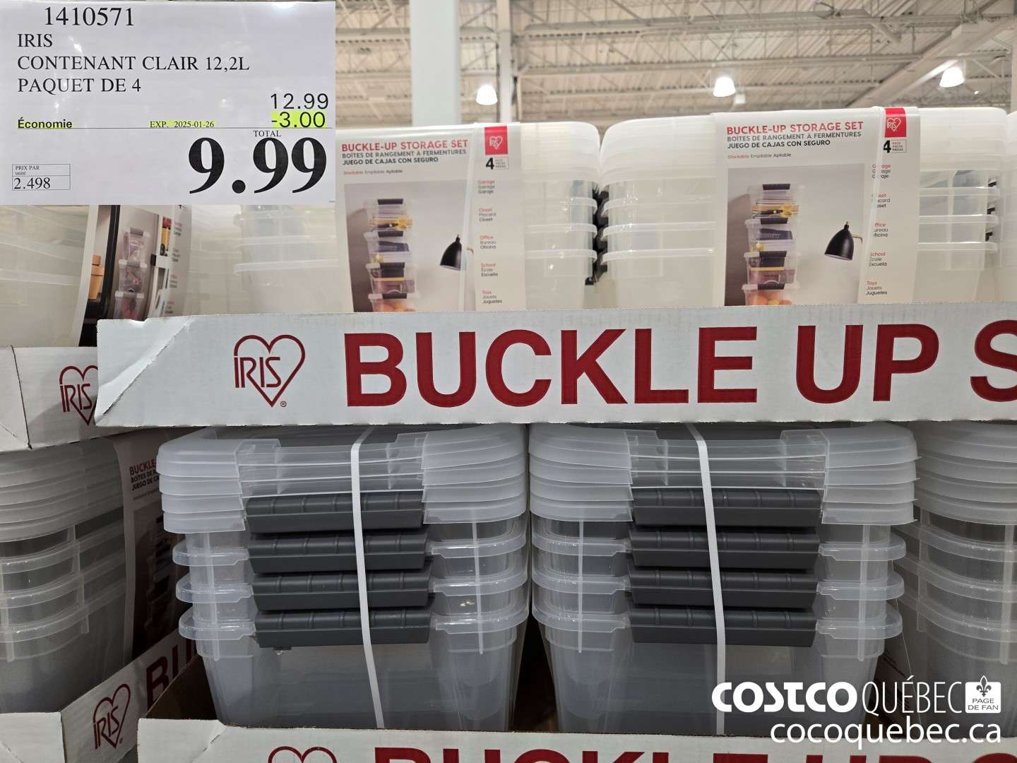1410571 IRIS CONTENANT CLAIR 12.2L PAQUET DE 4 M 10/27  ($3.00 INSTANT SAVINGS EXPIRES ON 2025-01-26) $9.99