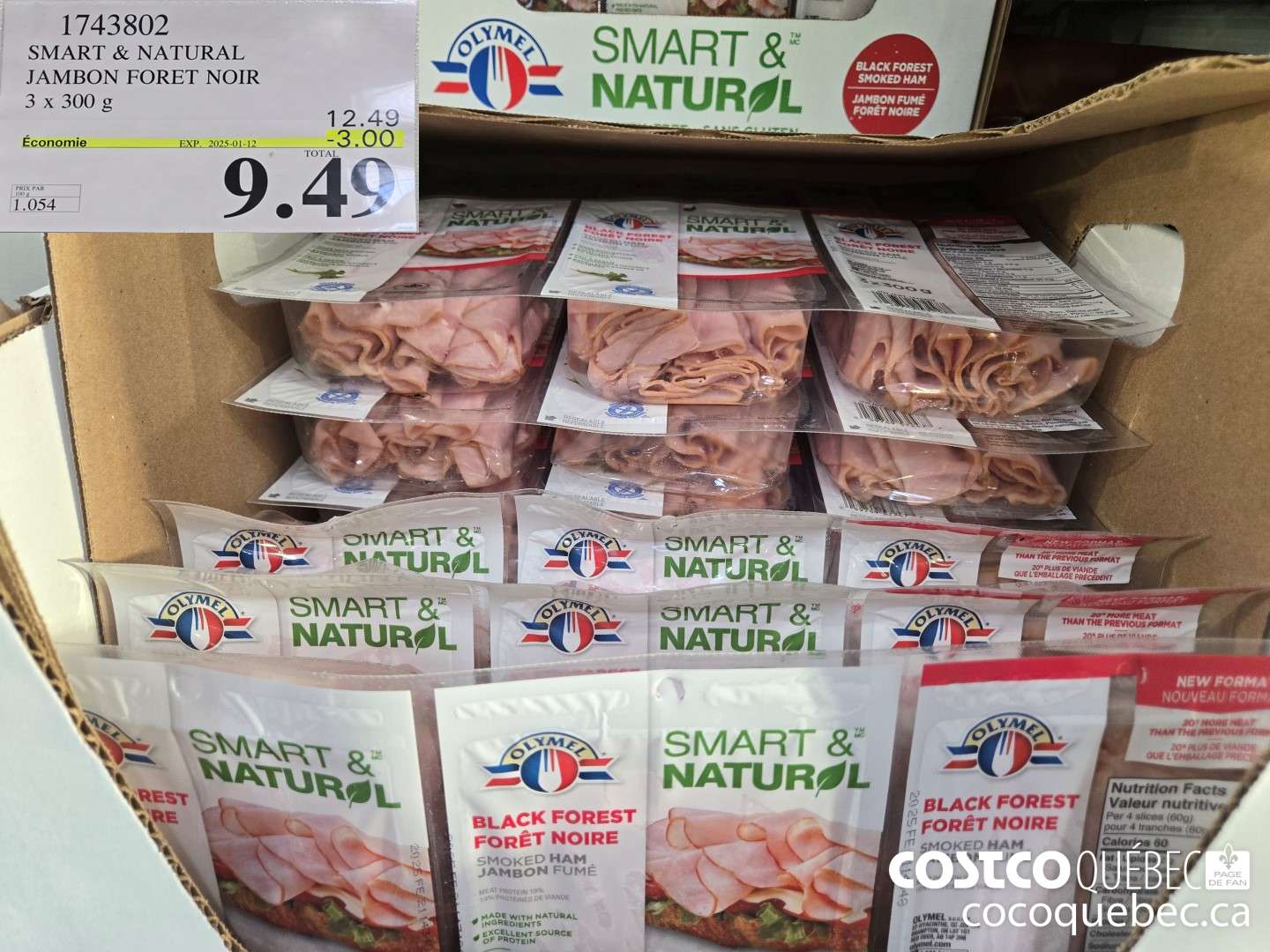 1743802 JAMBON FORET NOIR 3 x 300 g 12.99 ($3.00 INSTANT SAVINGS EXPIRES ON 2025-01-19) $9.49