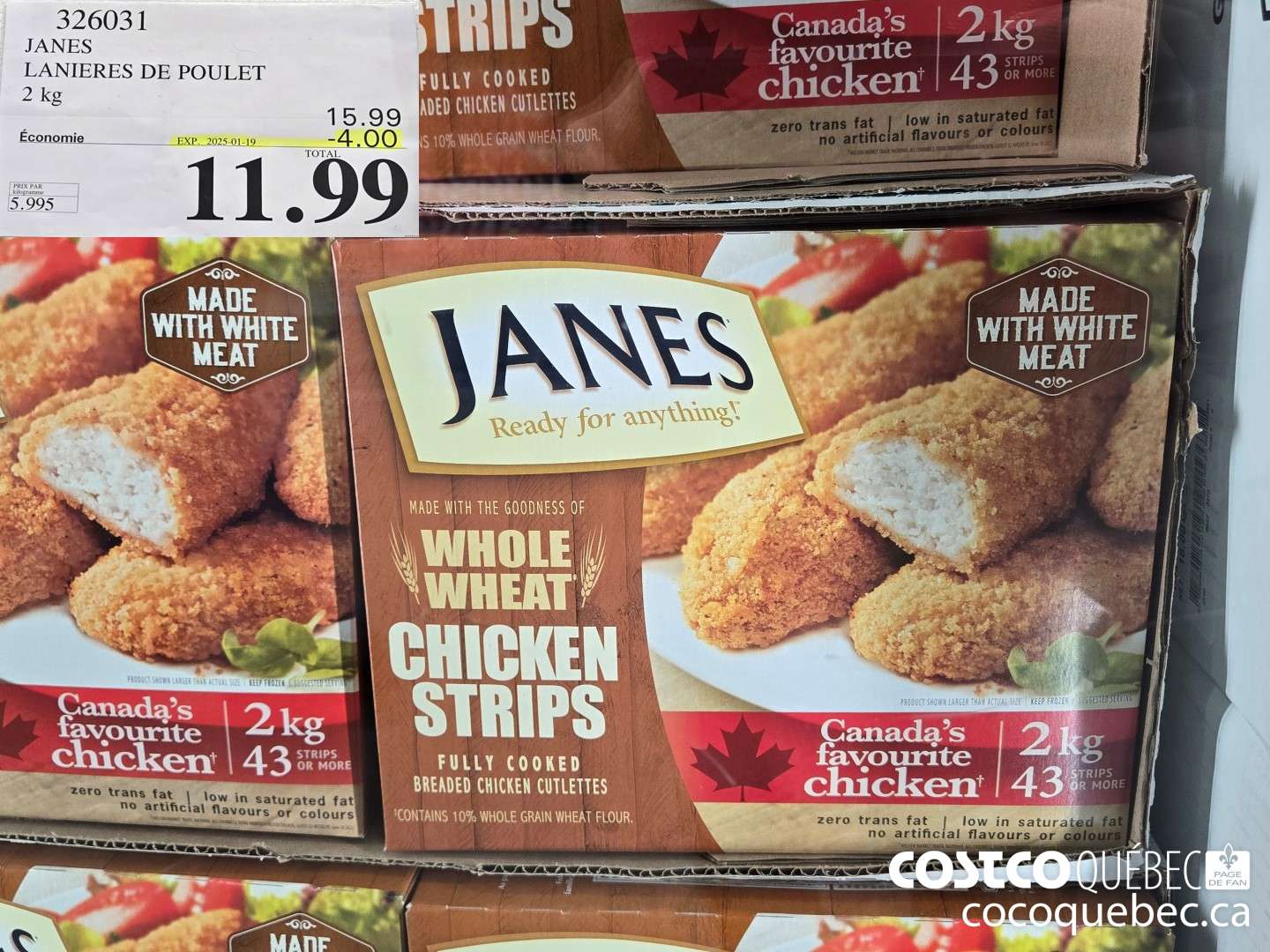 326031 JANES LANIERES DE POULET  ($4.00 INSTANT SAVINGS EXPIRES ON 2025-01-19) $11.99