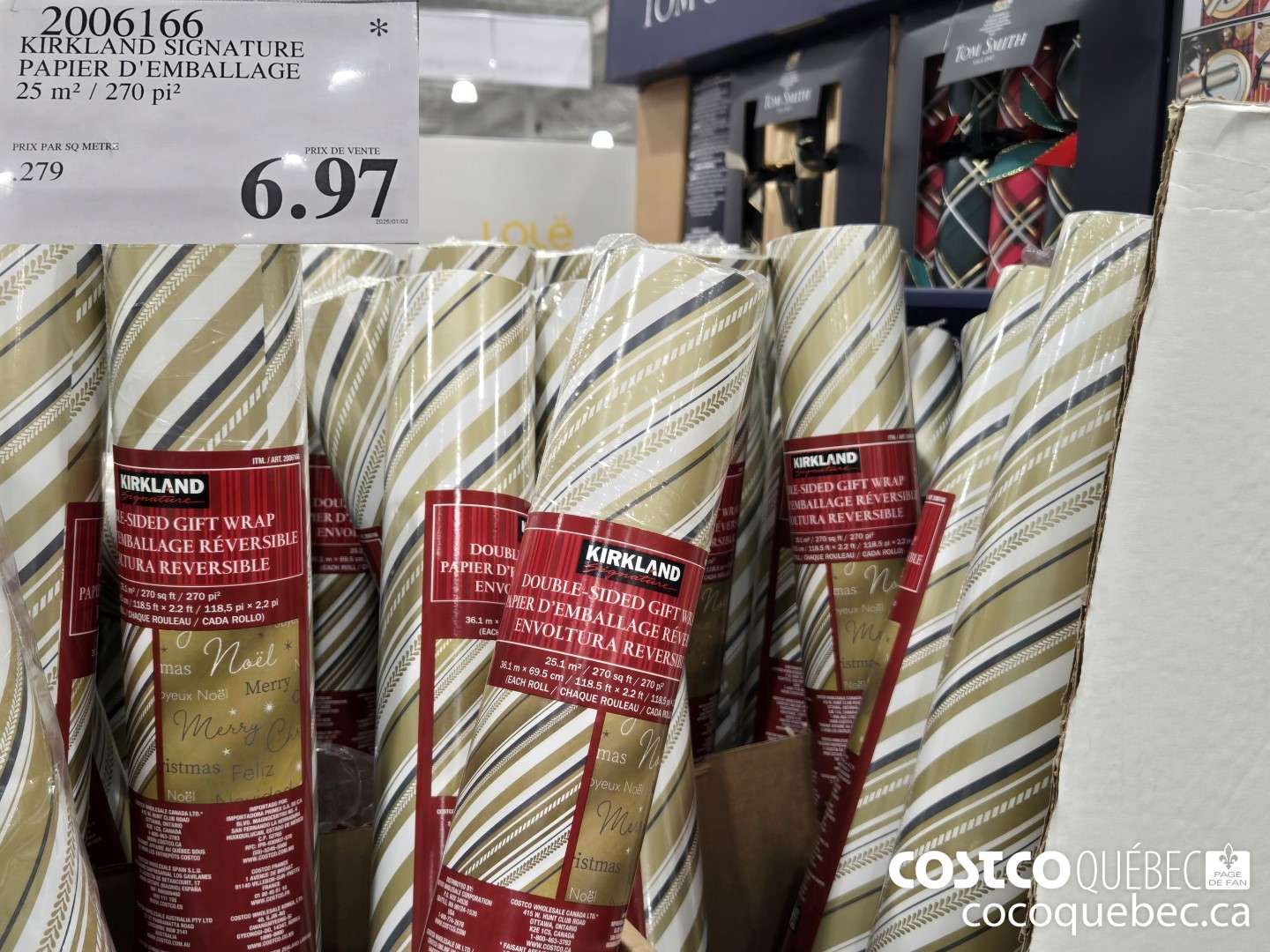 2006166 KIRKLAND SIGNATURE PAPIER D'EMBALLAGE  $6.97