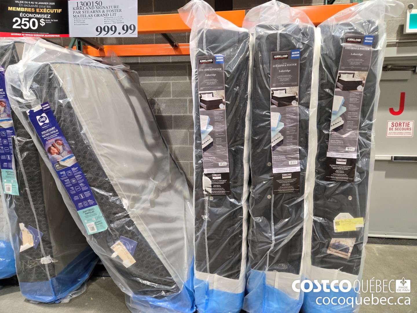 1300150 KIRKLAND SIGNATURE PAR STEARNS & FOSTER MATELAS GRAND LIT  ($250.00 INSTANT SAVINGS EXPIRES ON 2024-09-15) $849.99