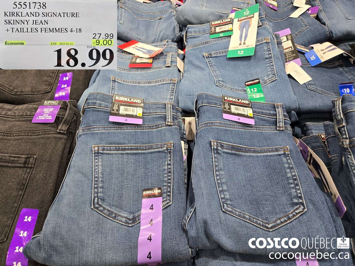 2391738 KIRKLAND SIGNATURE SKINNY JEAN  (EXPIRES ON 2025-01-21) $18.99