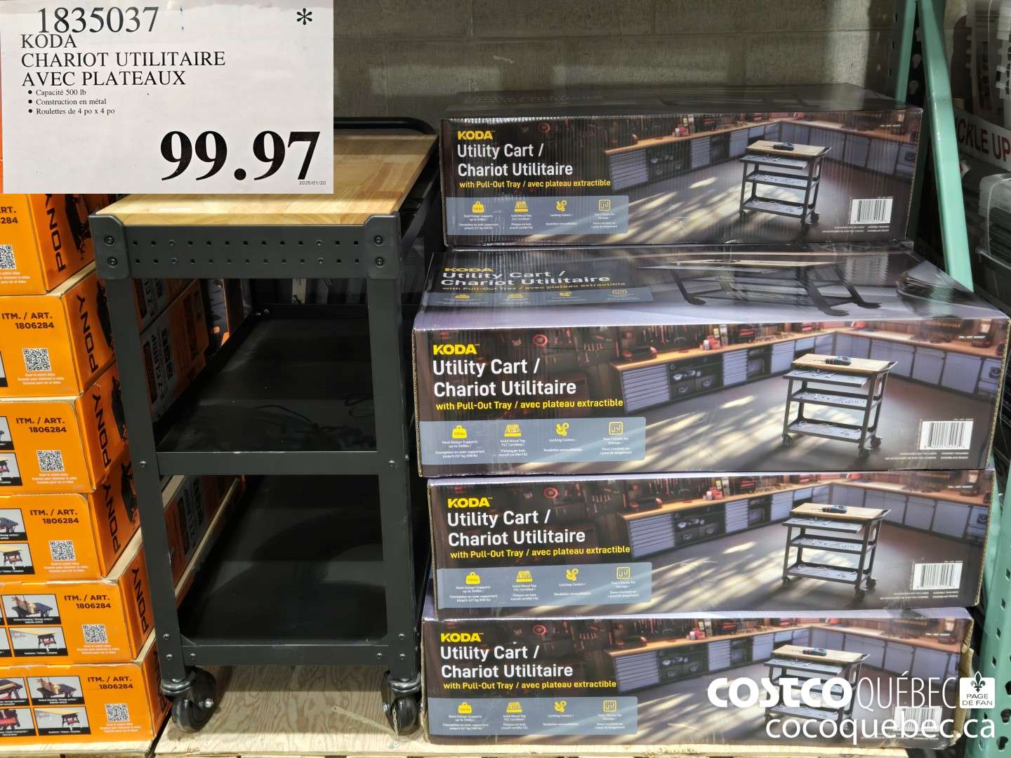 1835037 KODA CHARIOT UTILITAIRE  $99.97