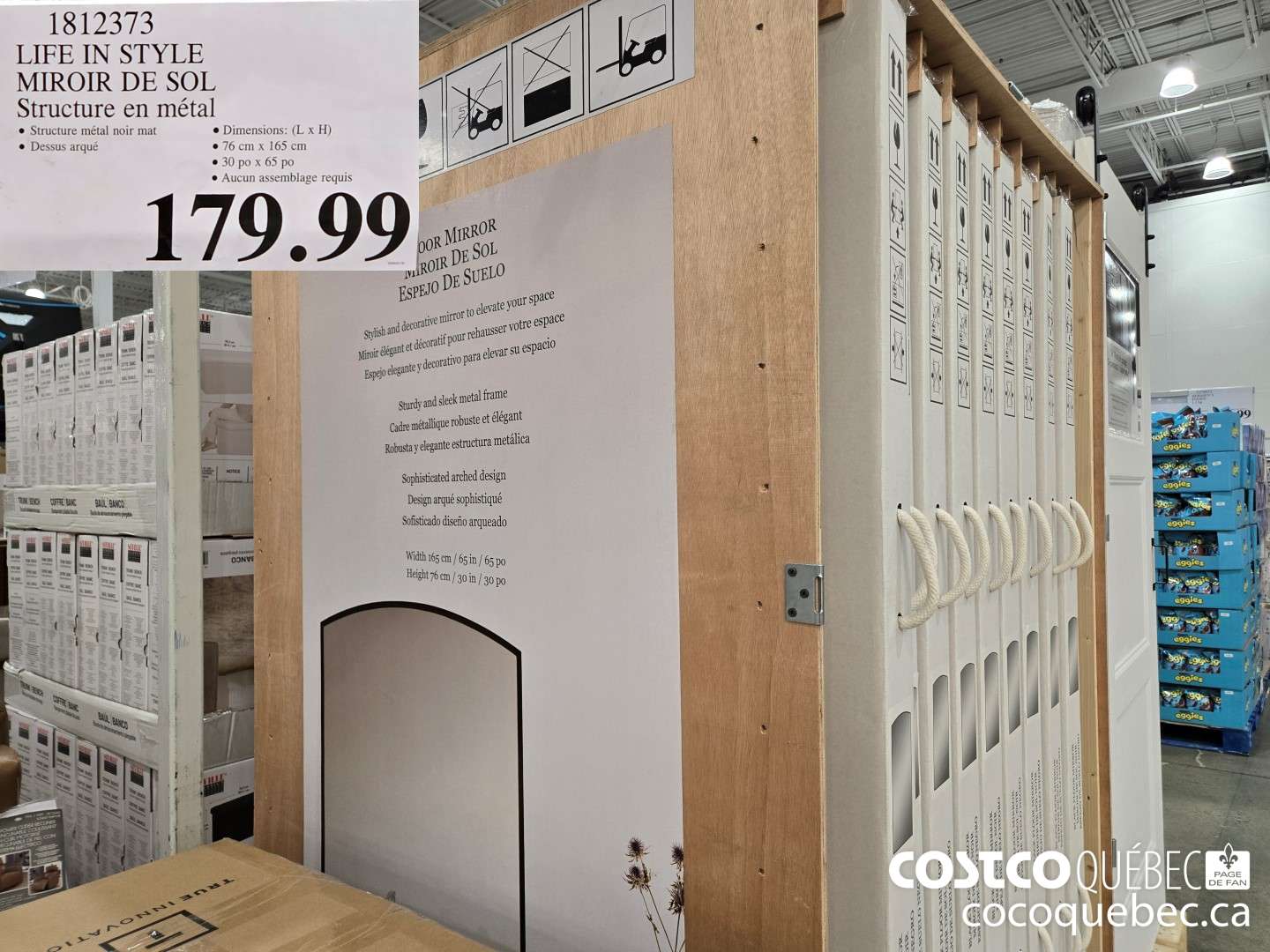 1812373 LIFE IN STYLE MIROIR DE SOL  $179.99