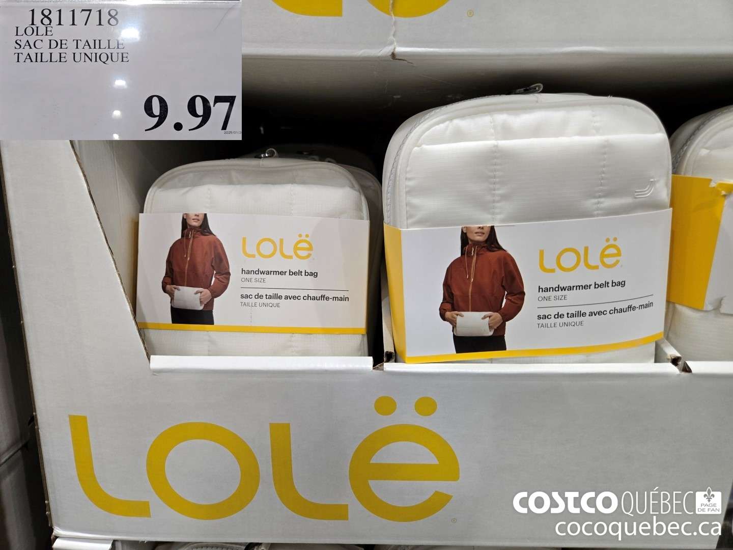 1811718 LOLE SAC DE TAILLE  $9.97