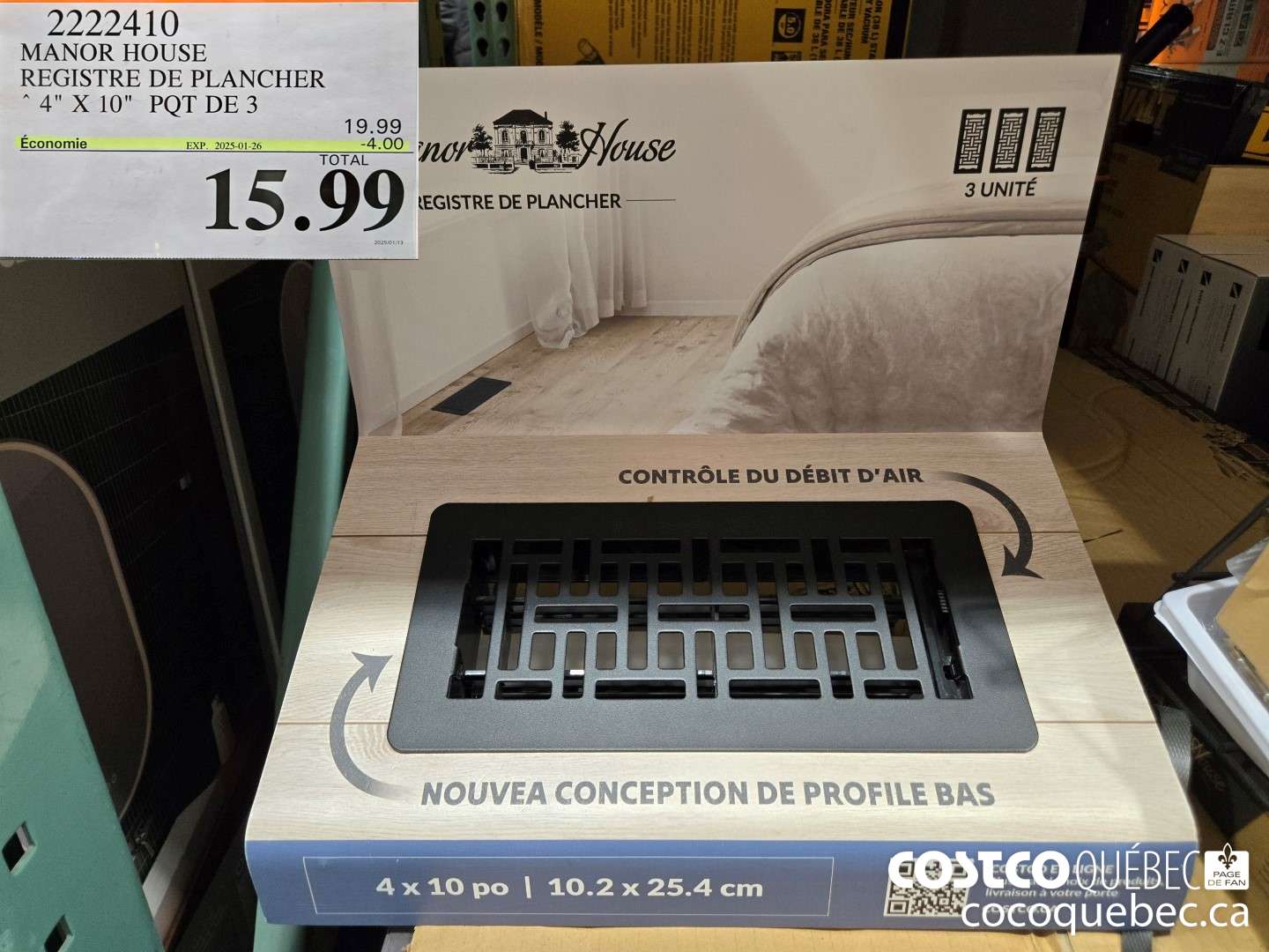 2222410 MANOR HOUSE REGISTRE DE PLANCHER ~4