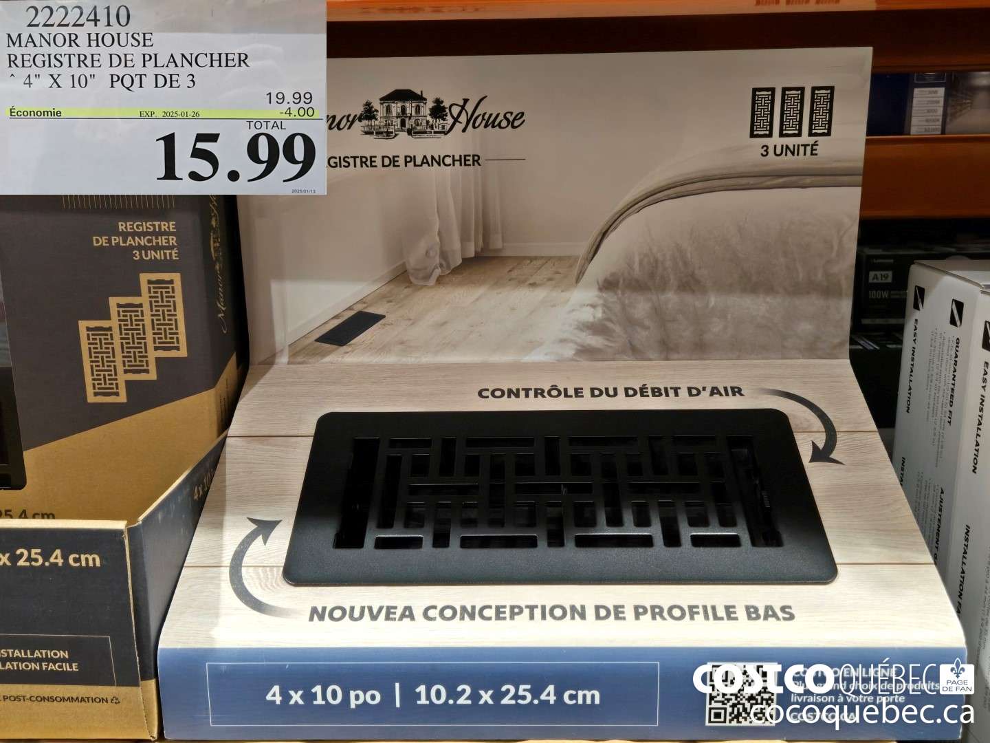 2222410 MANOR HOUSE REGISTRE DE PLANCHER ~4