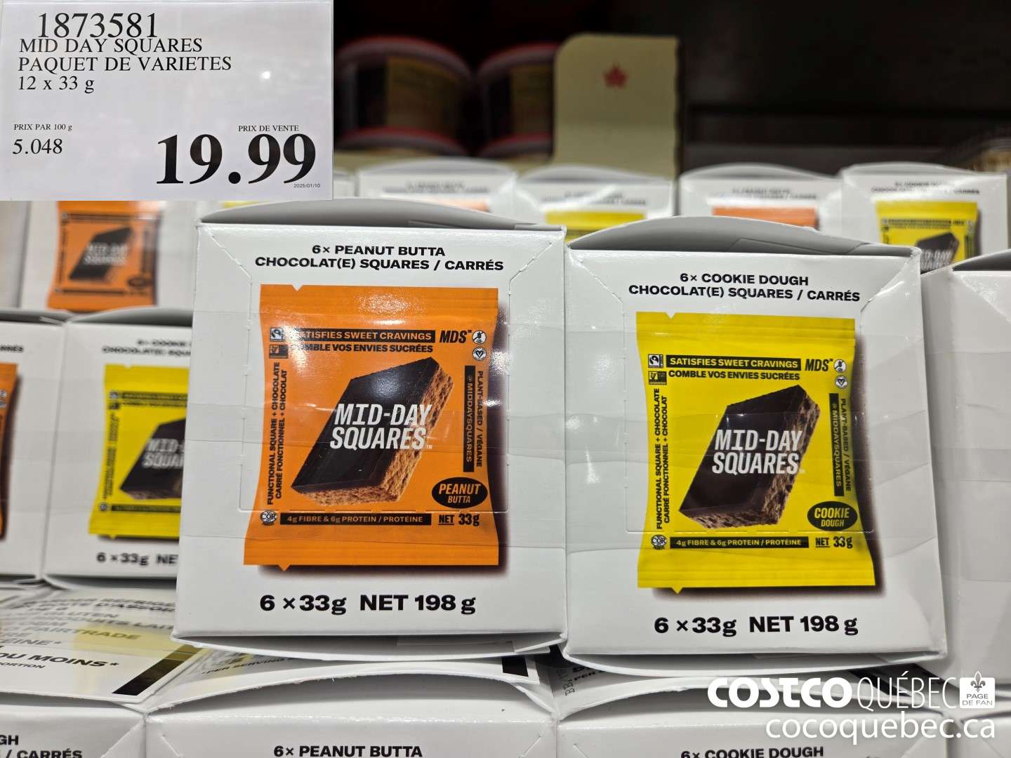 18735381 MID DAY SQUARES PAQUET DE VARIETES  $19.99