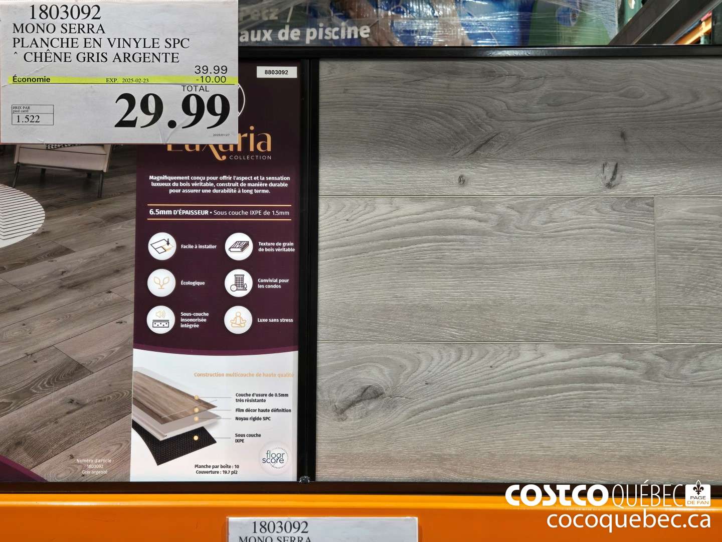 1803092 MONO SERRA PLANCHE EN VINYLE SPC ($10.00 INSTANT SAVINGS EXPIRES ON 2025-02-23) $29.99