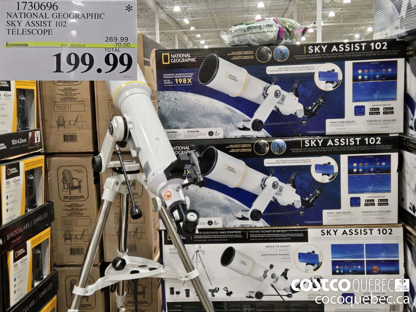 1730696 NATIONAL GEOGRAPHIC SKY ASSIST 102 TELESCOPE 70.00 OFF (EXPIRES ON 2025-02-02) $199.99