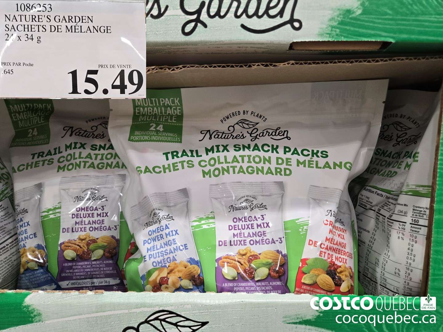 1086253 NATURE'S GARDEN SACHETS DE MELANGE 2X34 9  $15.49