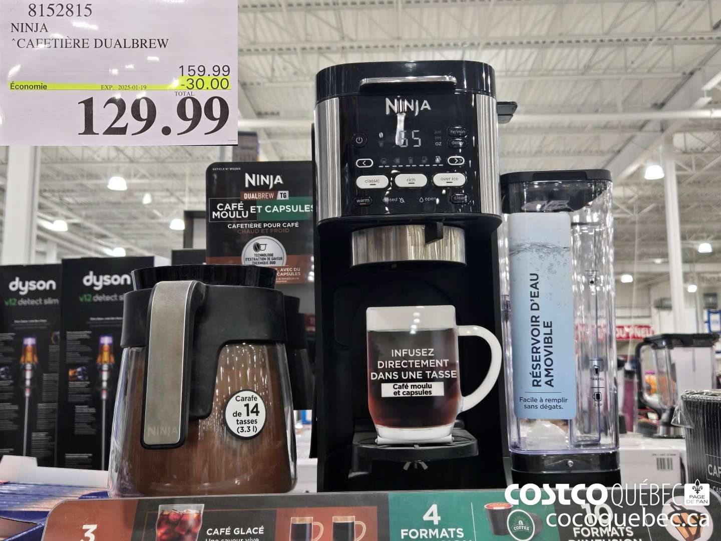 8152815 NINJA CAFETIERE DUALBREW ($30.00 INSTANT SAVINGS EXPIRES ON 2025-01-19) $129.99