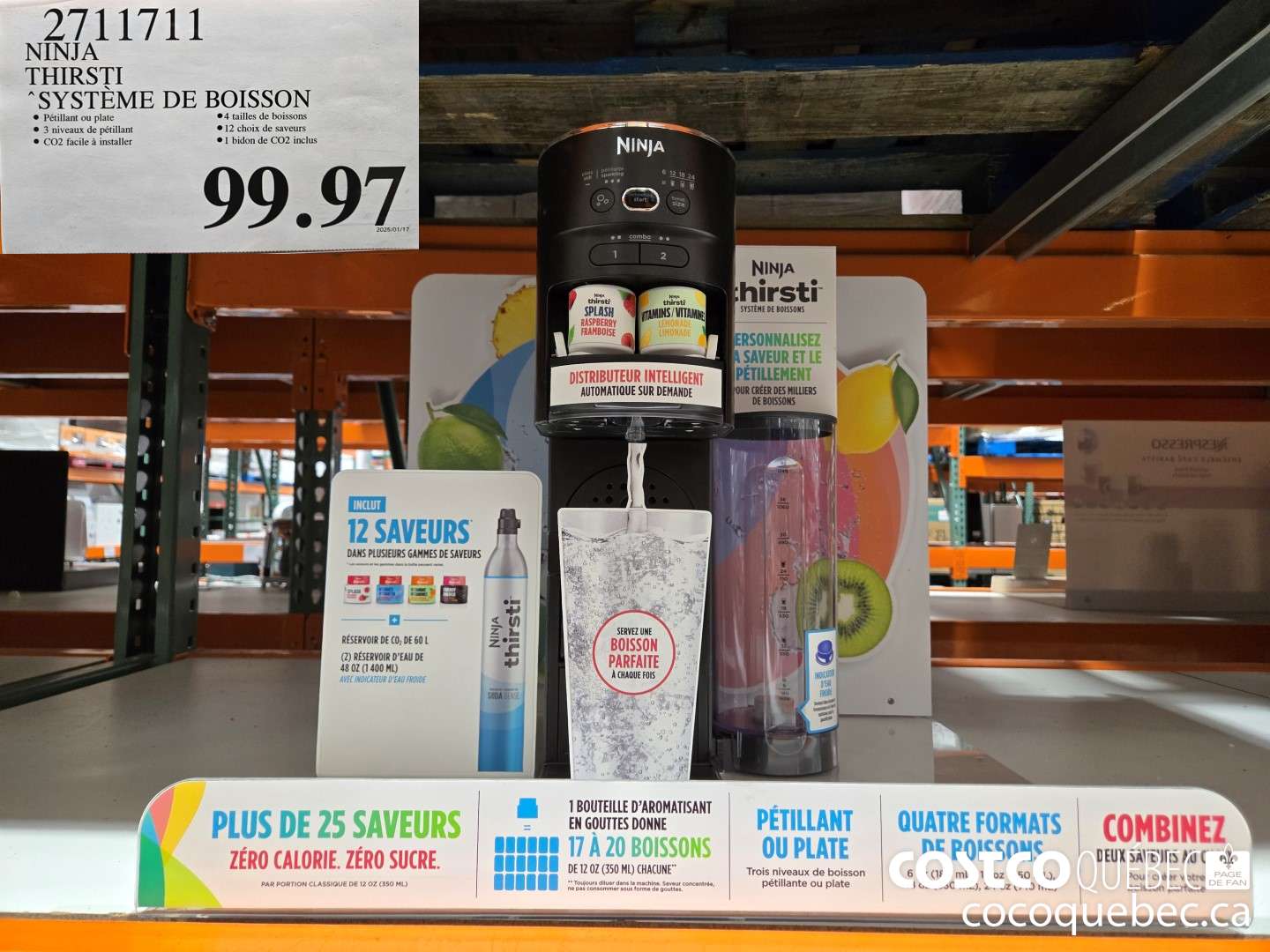 2711711 NINJA THIRSTI SYSTEME DE BOISSON  $99.97