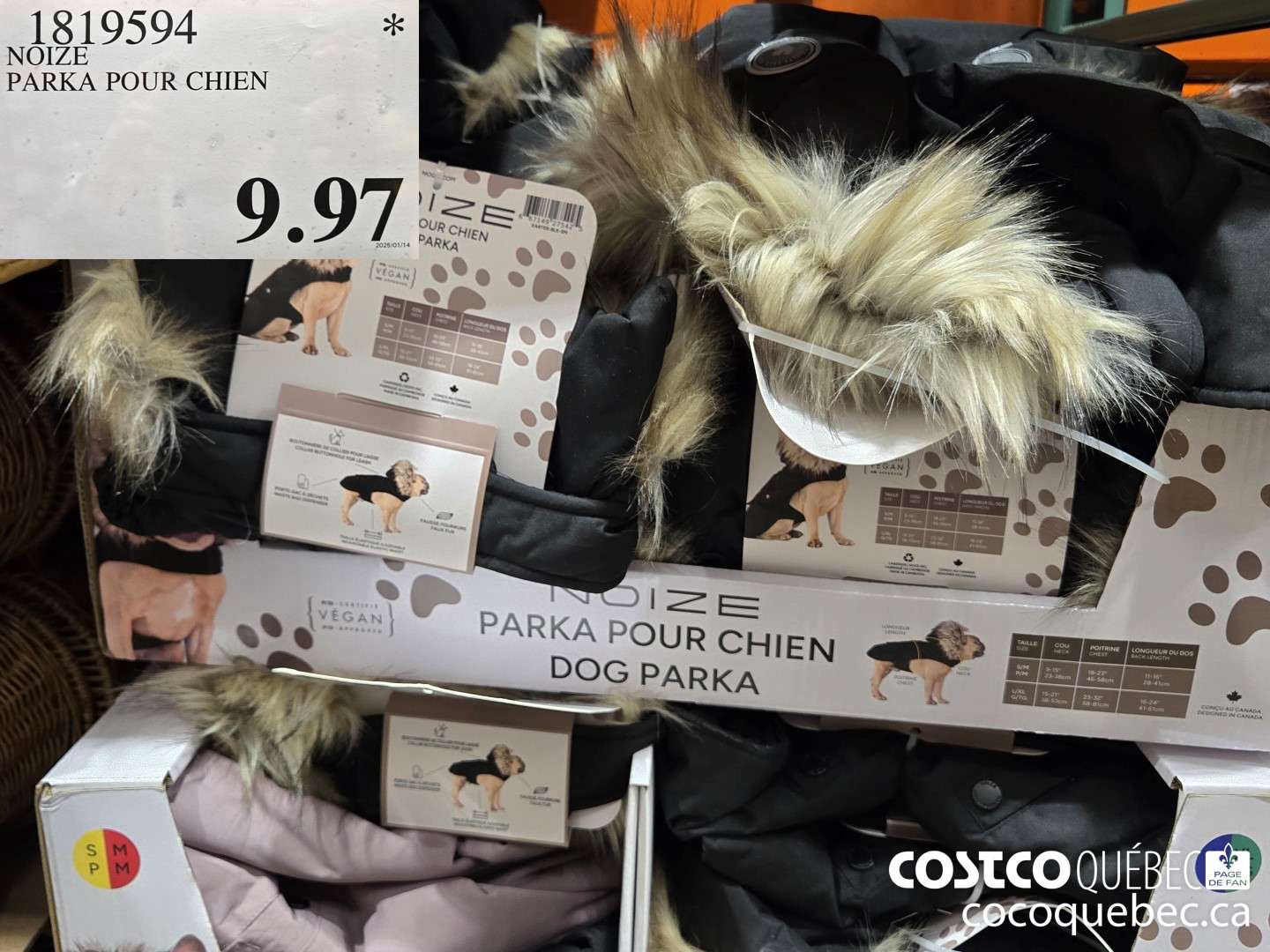 1819594 NOIZE PARKA POUR CHIEN  $9.97