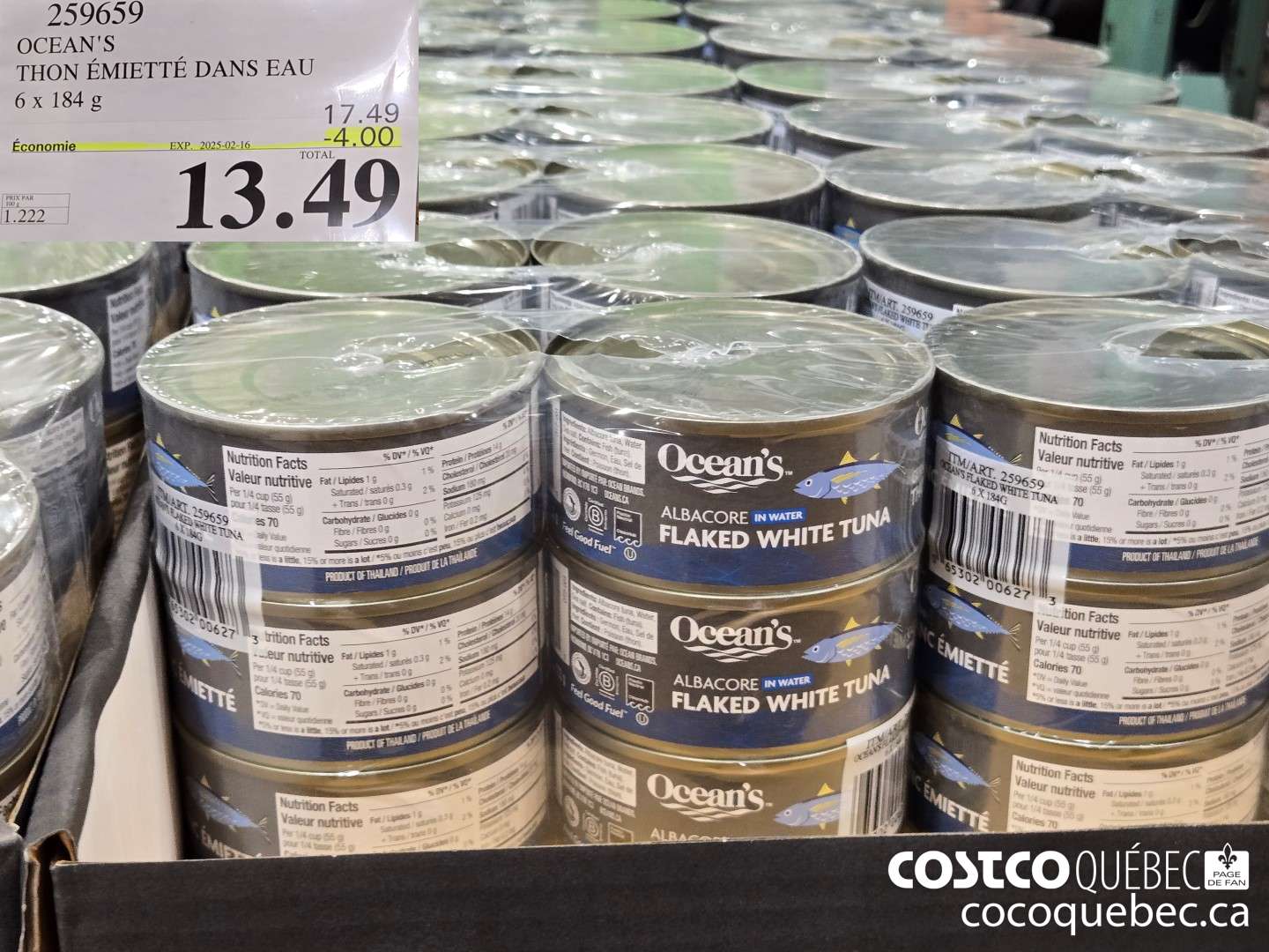 259659 OCEAN'S THON BLANC  ($3.50 INSTANT SAVINGS EXPIRES ON 2025-02-16) $13.49
