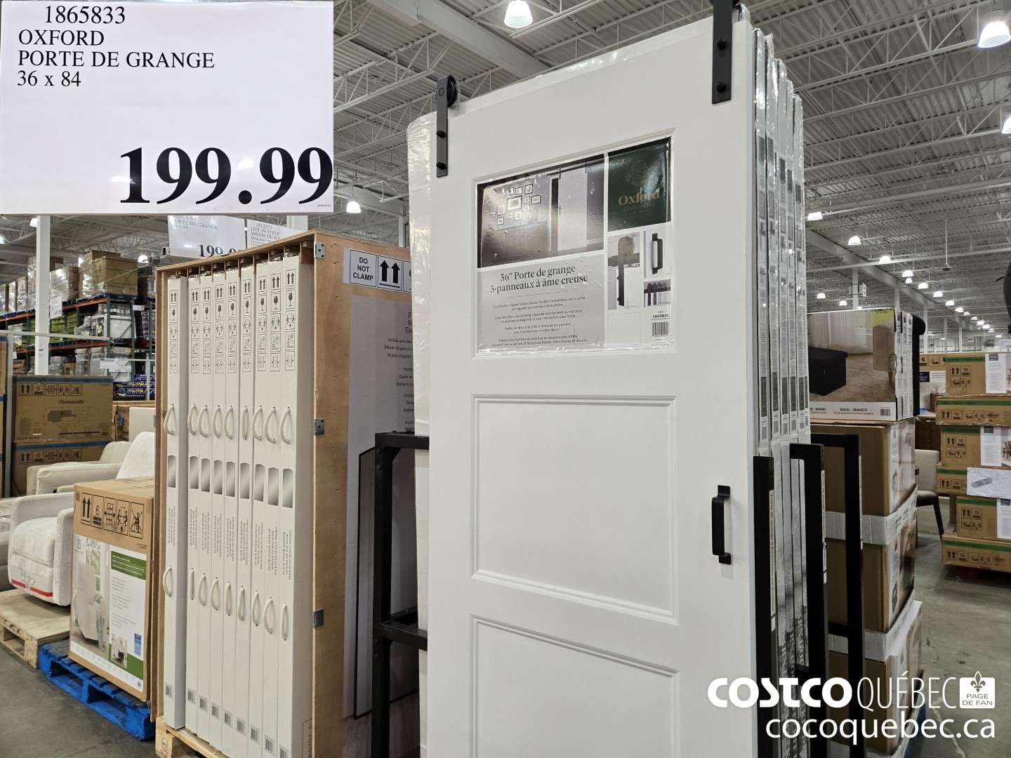 1865833 OXFORD PORTE DE GRANGE 36 x 84  $199.99