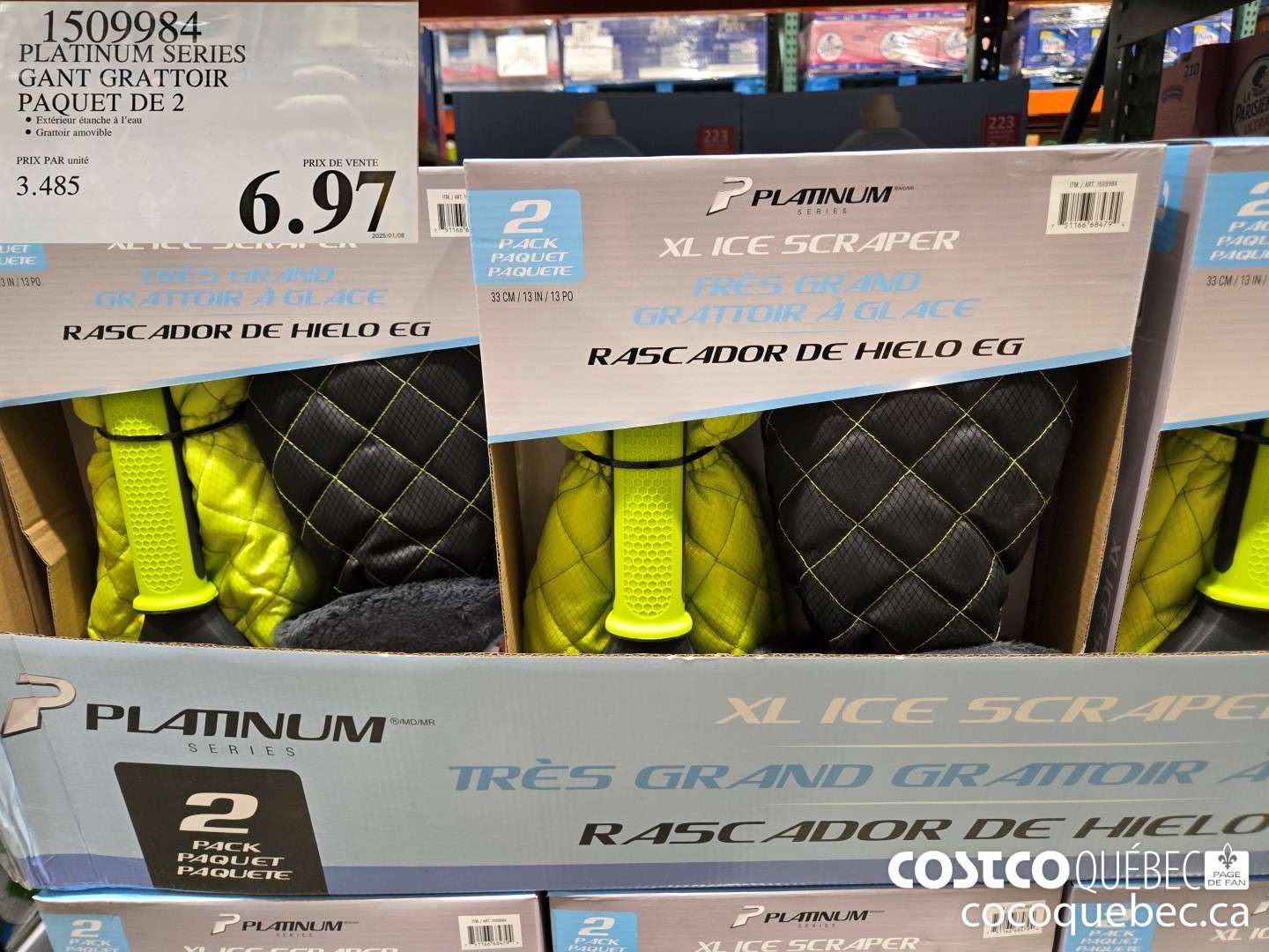 1509984 PLATINUM SERIES GANT GRATTOIR PAQUET DE 2  $6.97