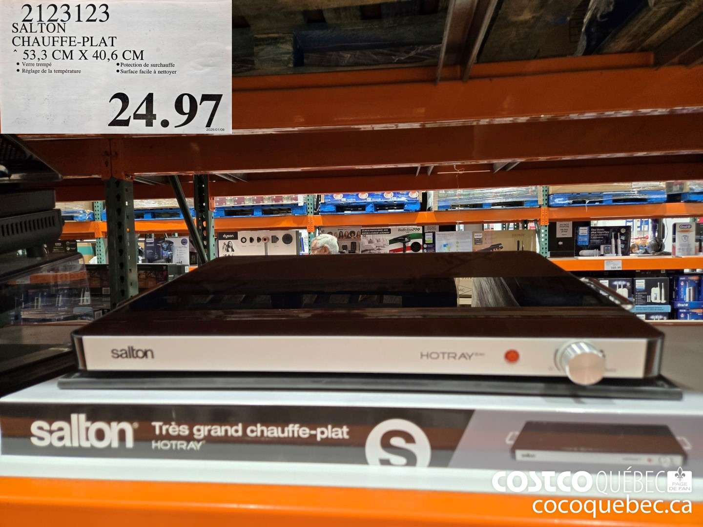 2123123 SALTON CHAUFFE-PLAT * 53,3 CM X 40,6 CM  $24.97